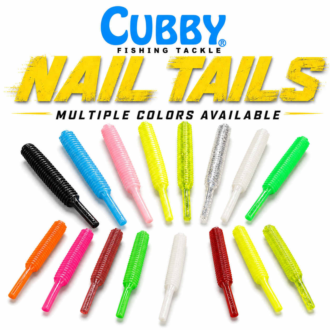 Cubby Lures Nail Tails – 1-3/4" 10 Pack Panfish Baits