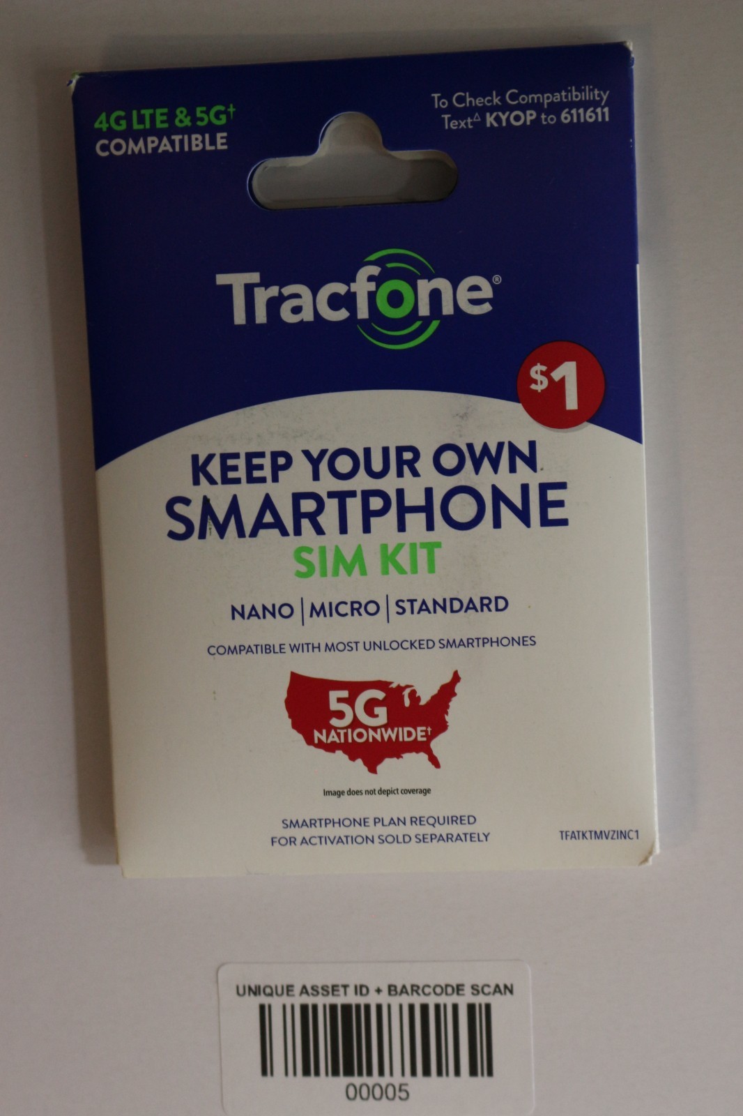 TracFone Keep Your Own Phone 3-in-1 Prepaid SIM Kit