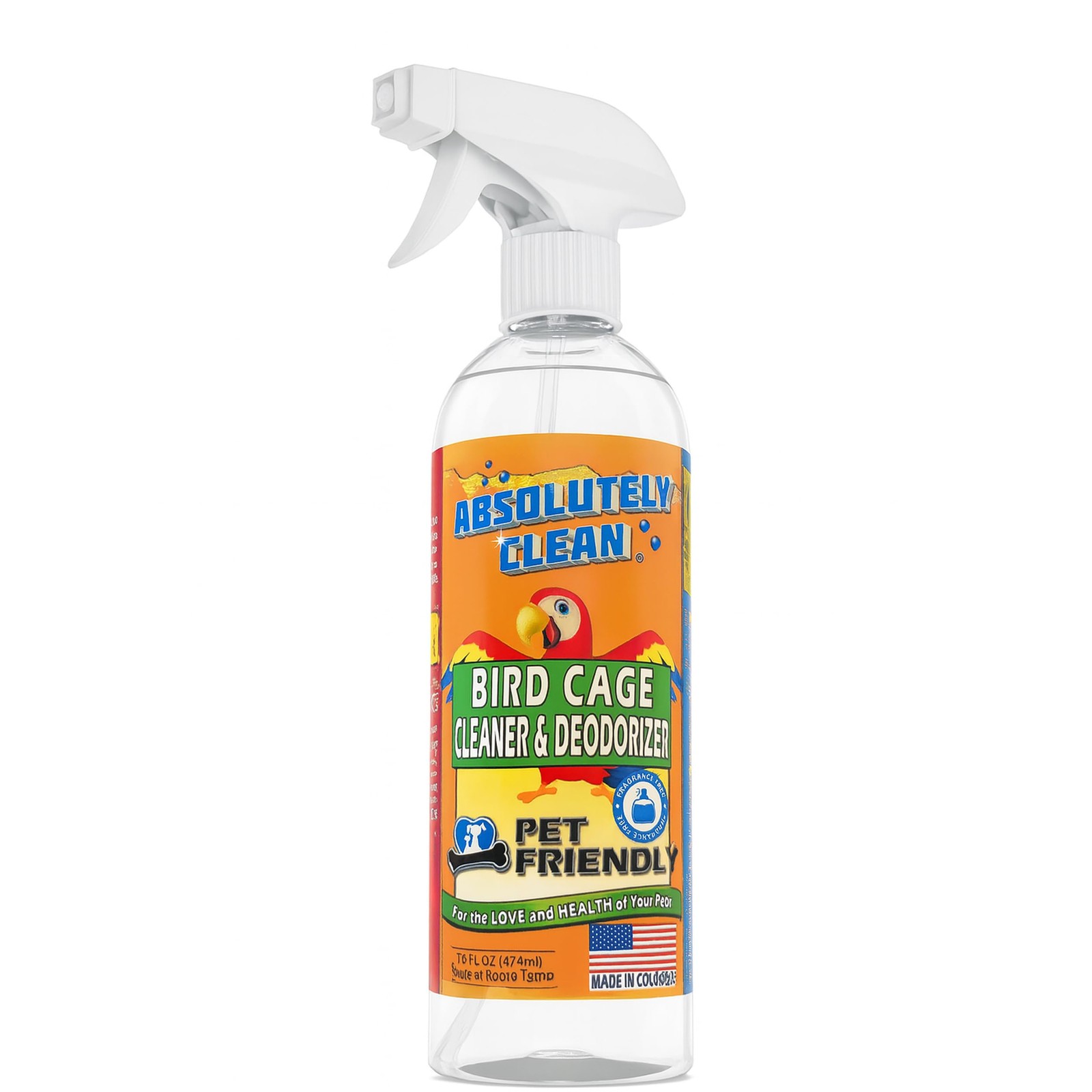Amazing Bird Cage Cleaner and Deodorizer - Just Spray/Wipe - Safely & Easily ...