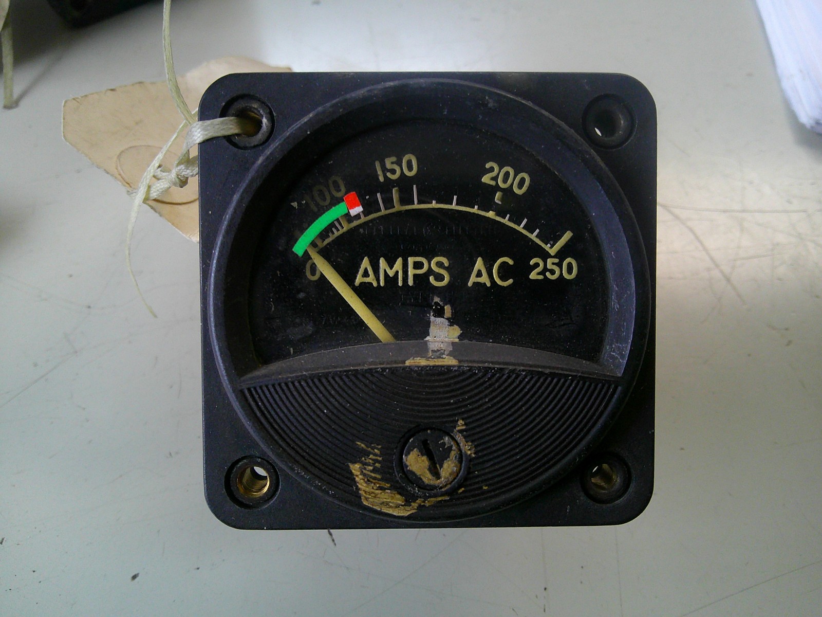 1 EA USED G.E. AC  AMMETER  P/N: 8AW43AAA1