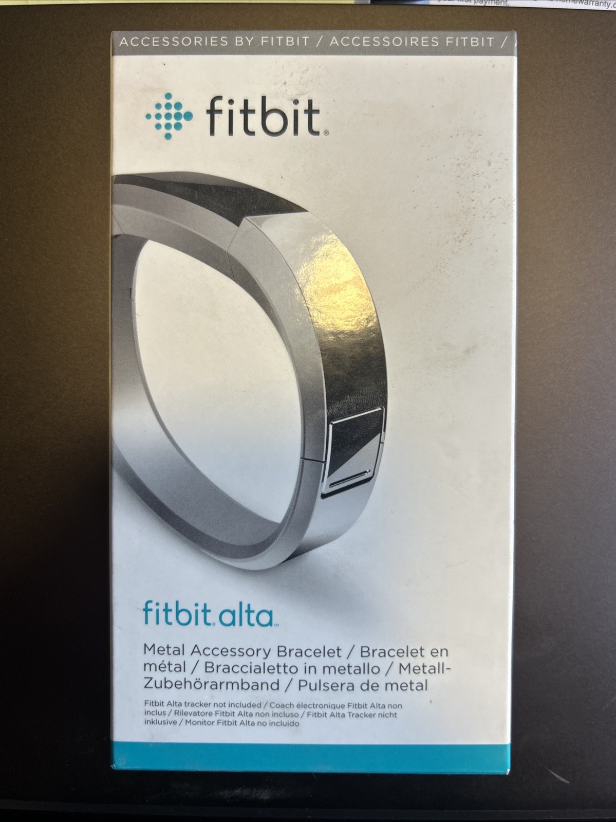 Fitbit Alta Metal Accessory Bracelet Stainless Steel Silver S Small New