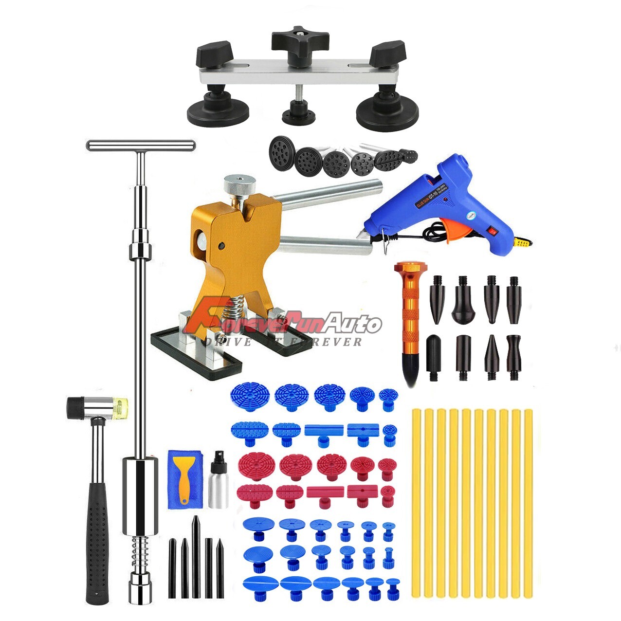 New Car Body Dent Puller Hammer Tool Paintless Hail Damage Remover Repair Kit US