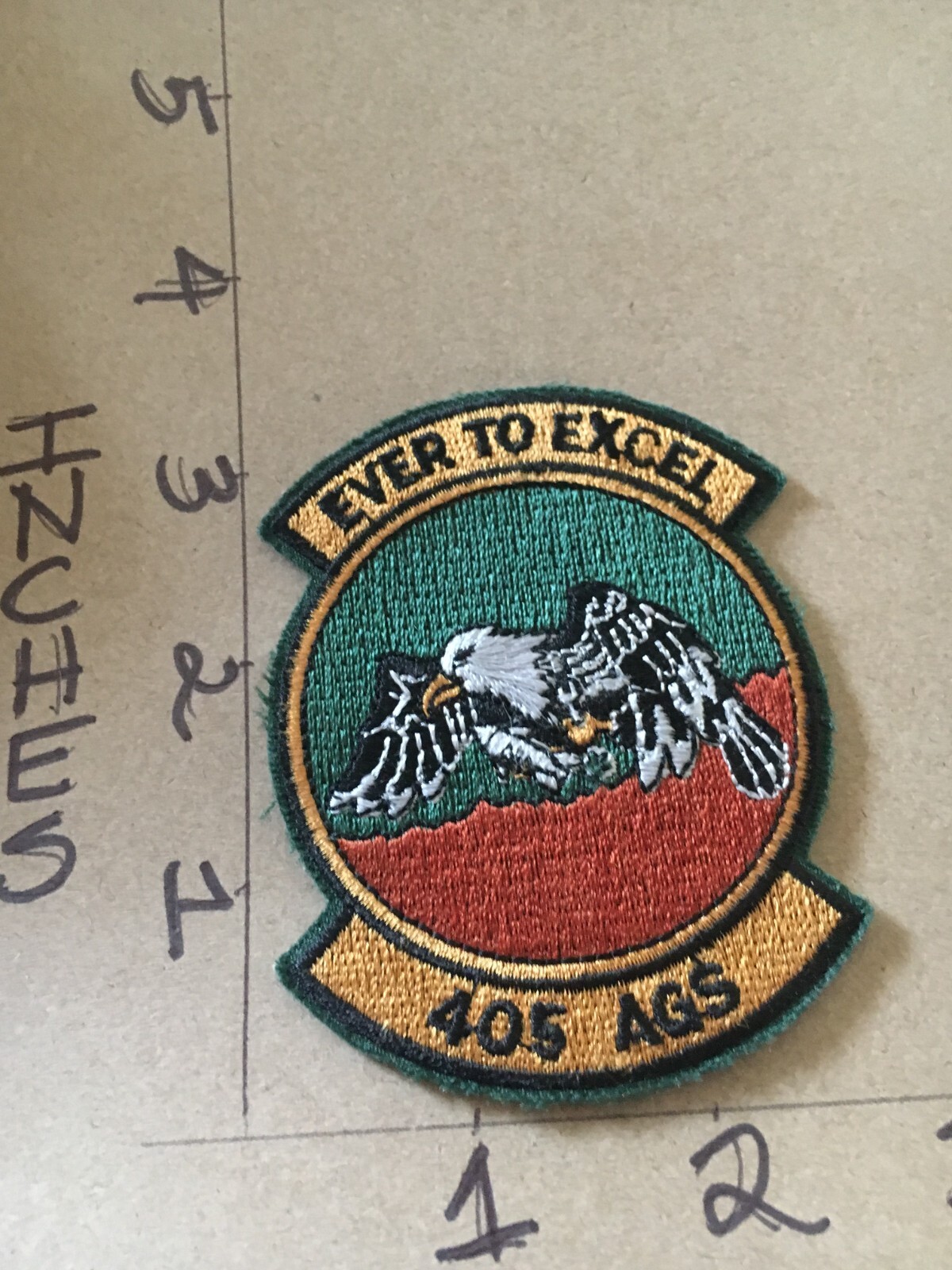 Vintage USAF 405th AGS Aircraft Generation Squadron Patch 5/1/25