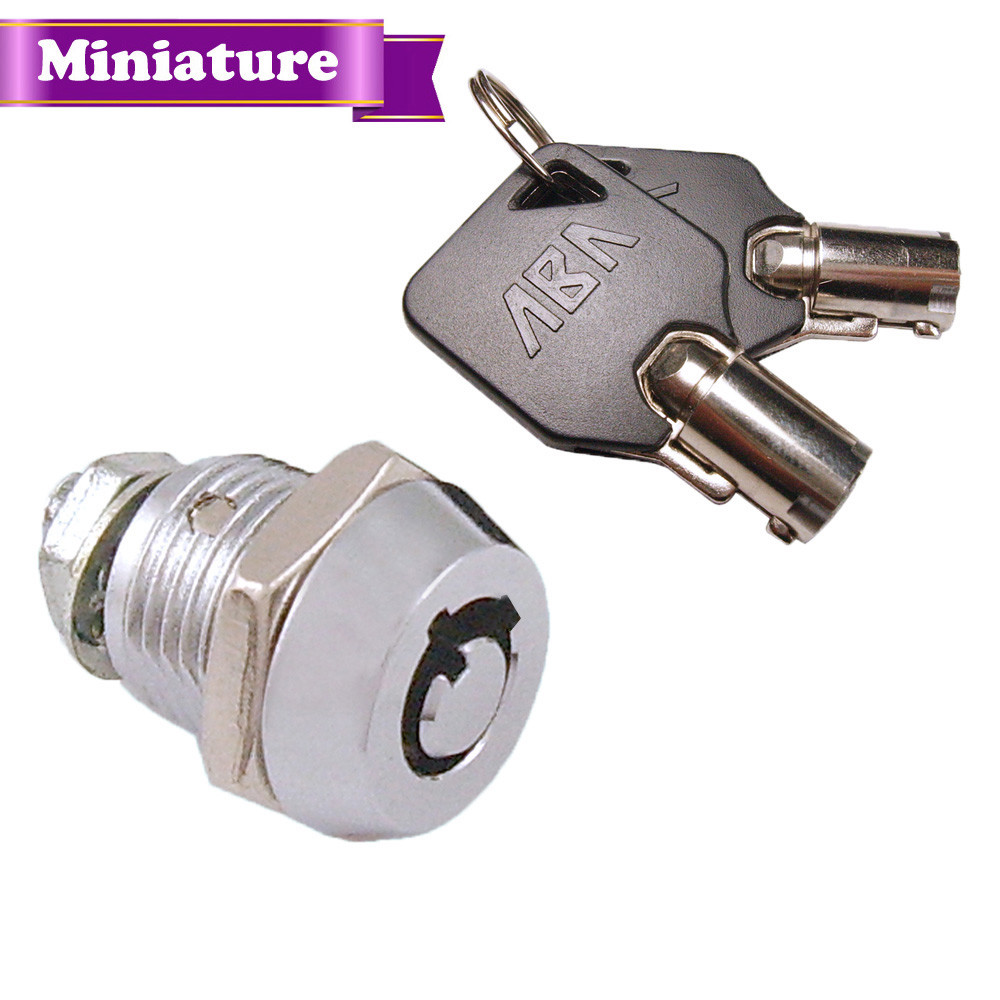 Lot of 100 Miniature Tubular Cam Lock 3/8" body lenght 90 degree turn2200AS 12-3
