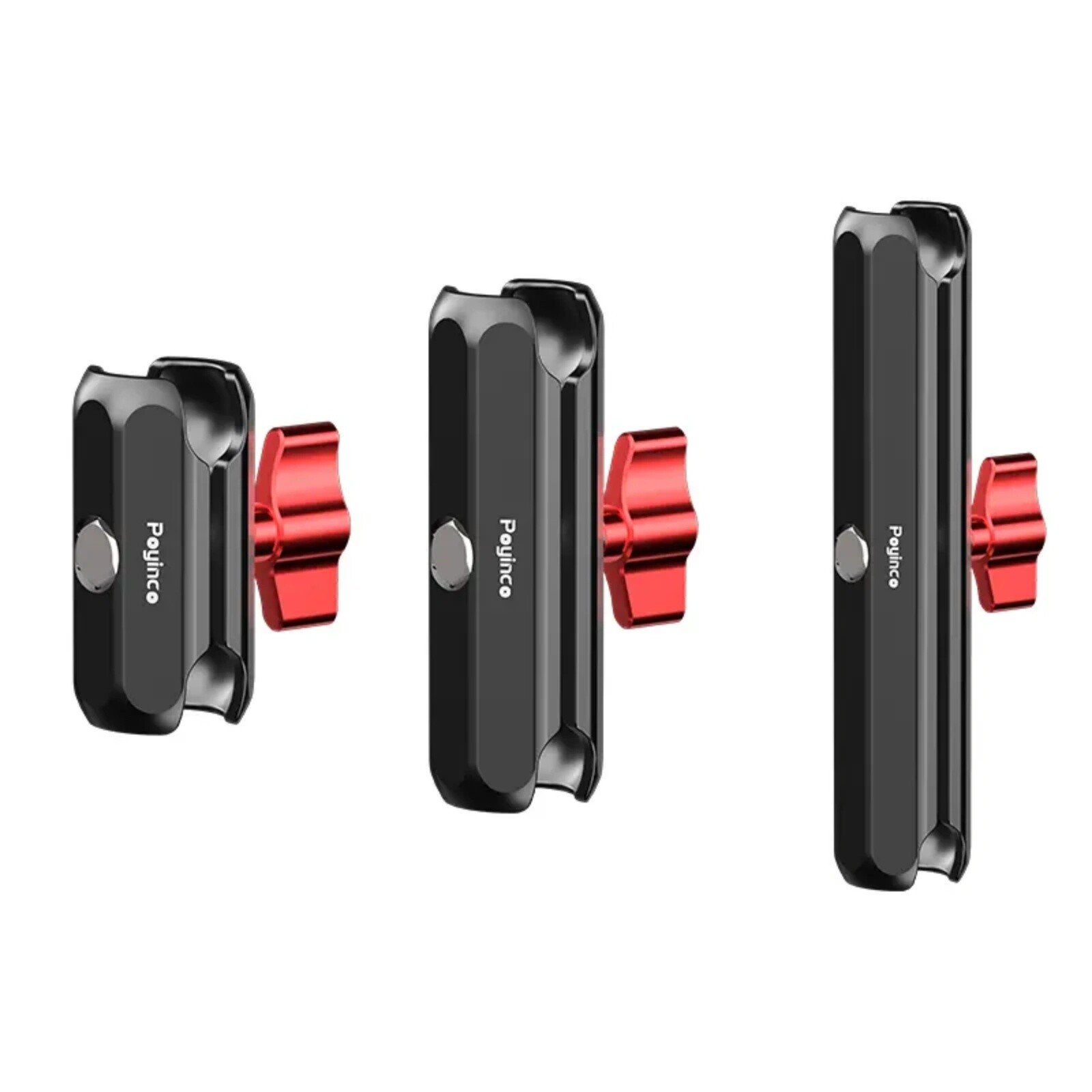 Aluminum Double Socket Extension Arm for Motorcycle Phone GoPro Mount