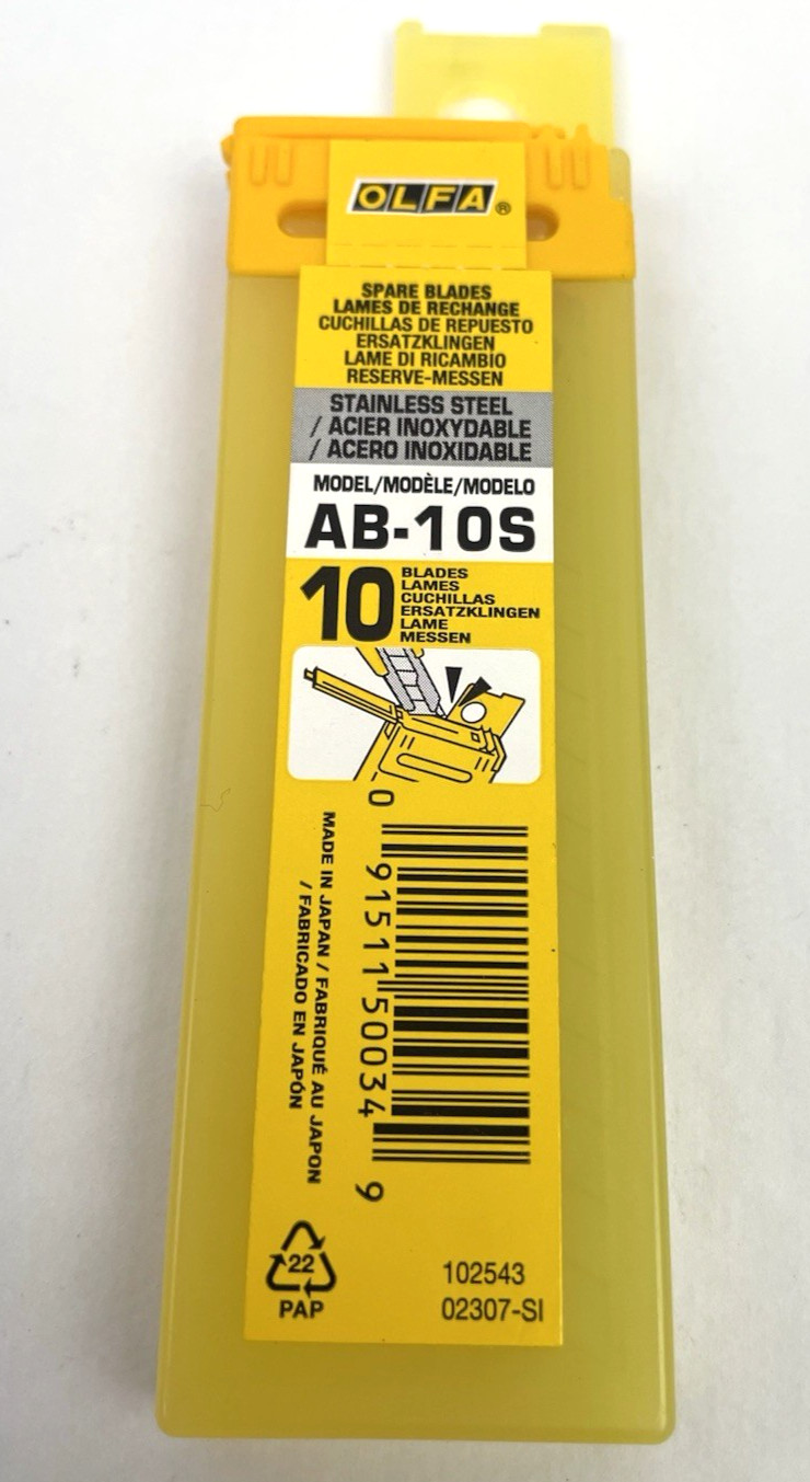 AB-10S OLFA Precision Stainless Steel Snap-Off Blade