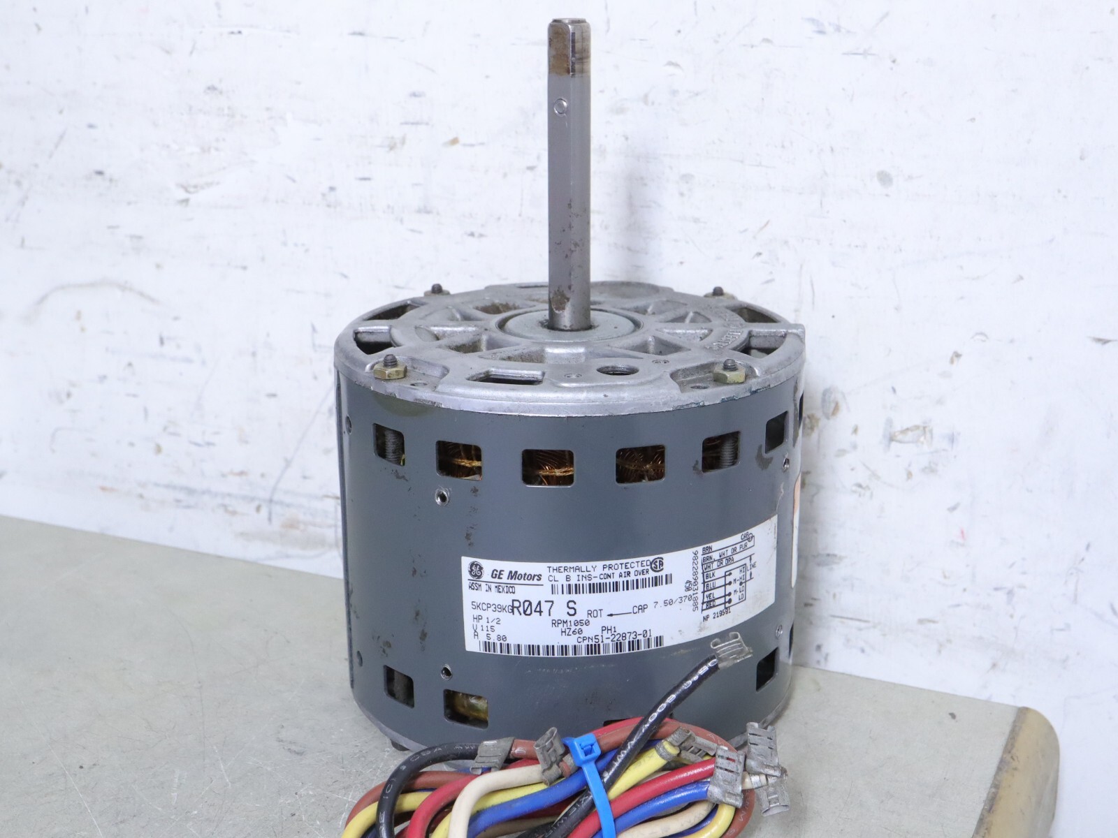 GE Motors 5KCP39KGR047S Furnace Blower Motor 1/2HP 1050RPM 115V 1PH 51-22873-01