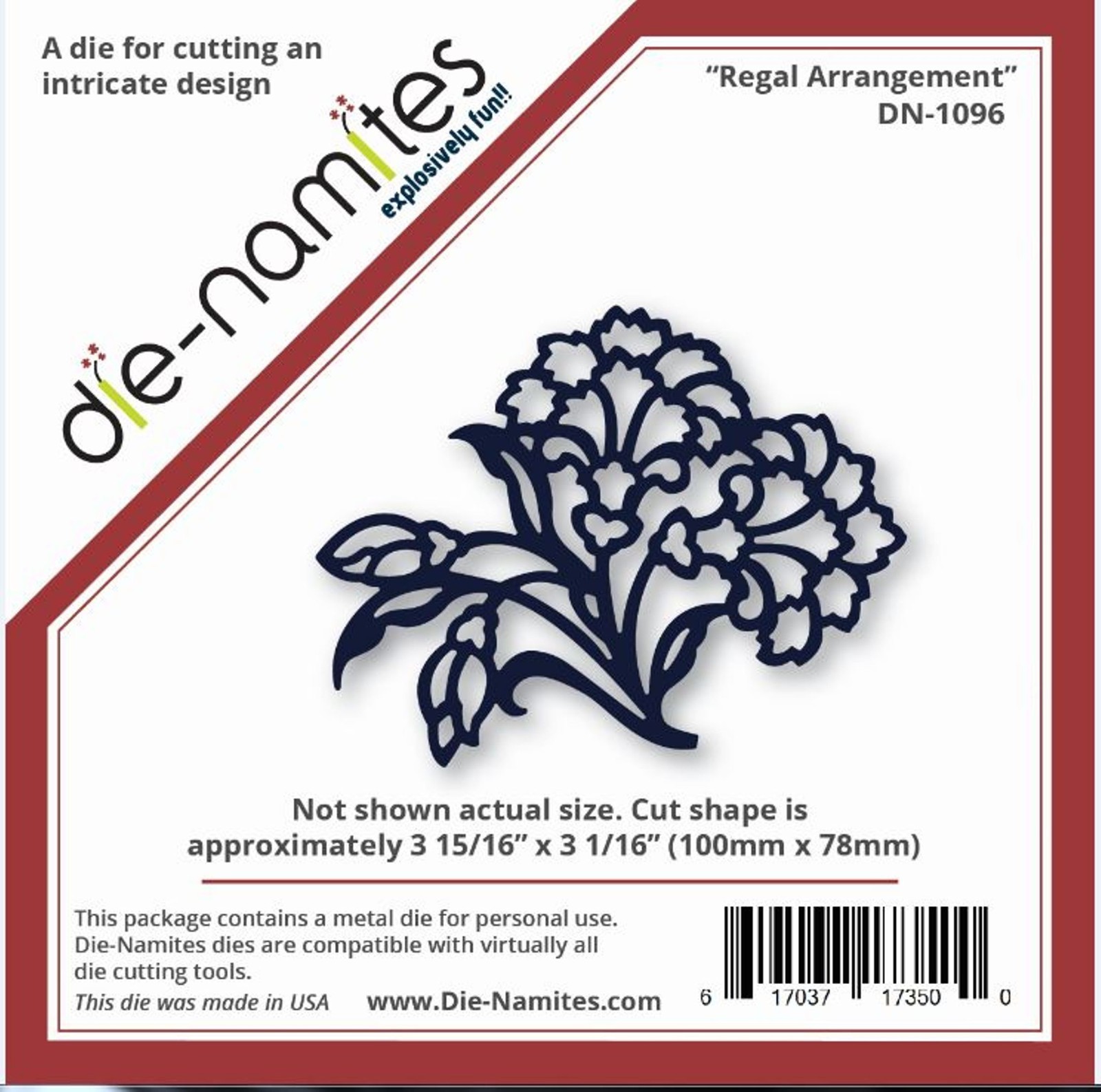 NEW - Die-Namites Die Intricate Design ~ Regal Arrangement DN-1096 Flower Summer