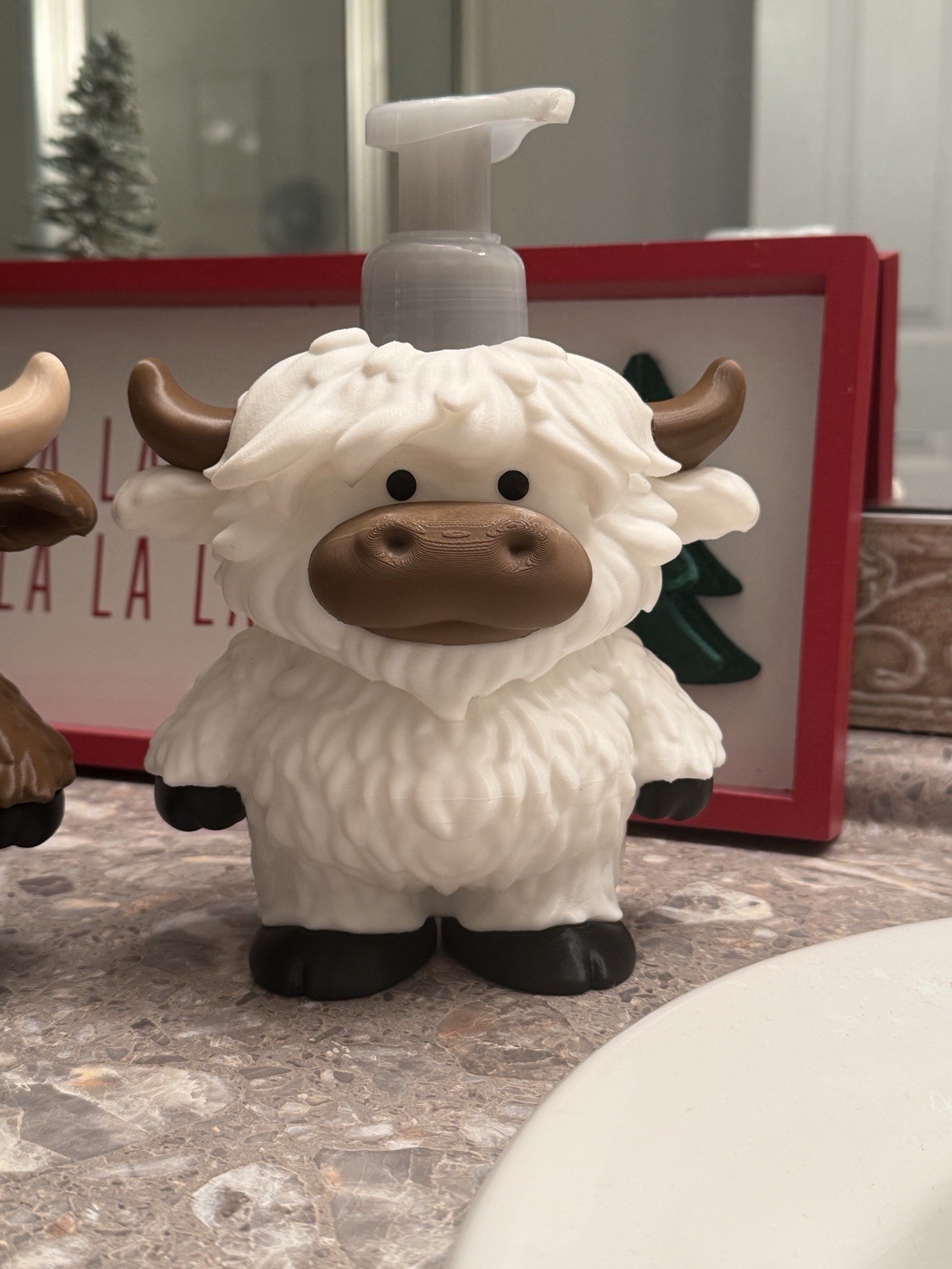 Highland Cow Bath and Body Work Hand Soap Holder