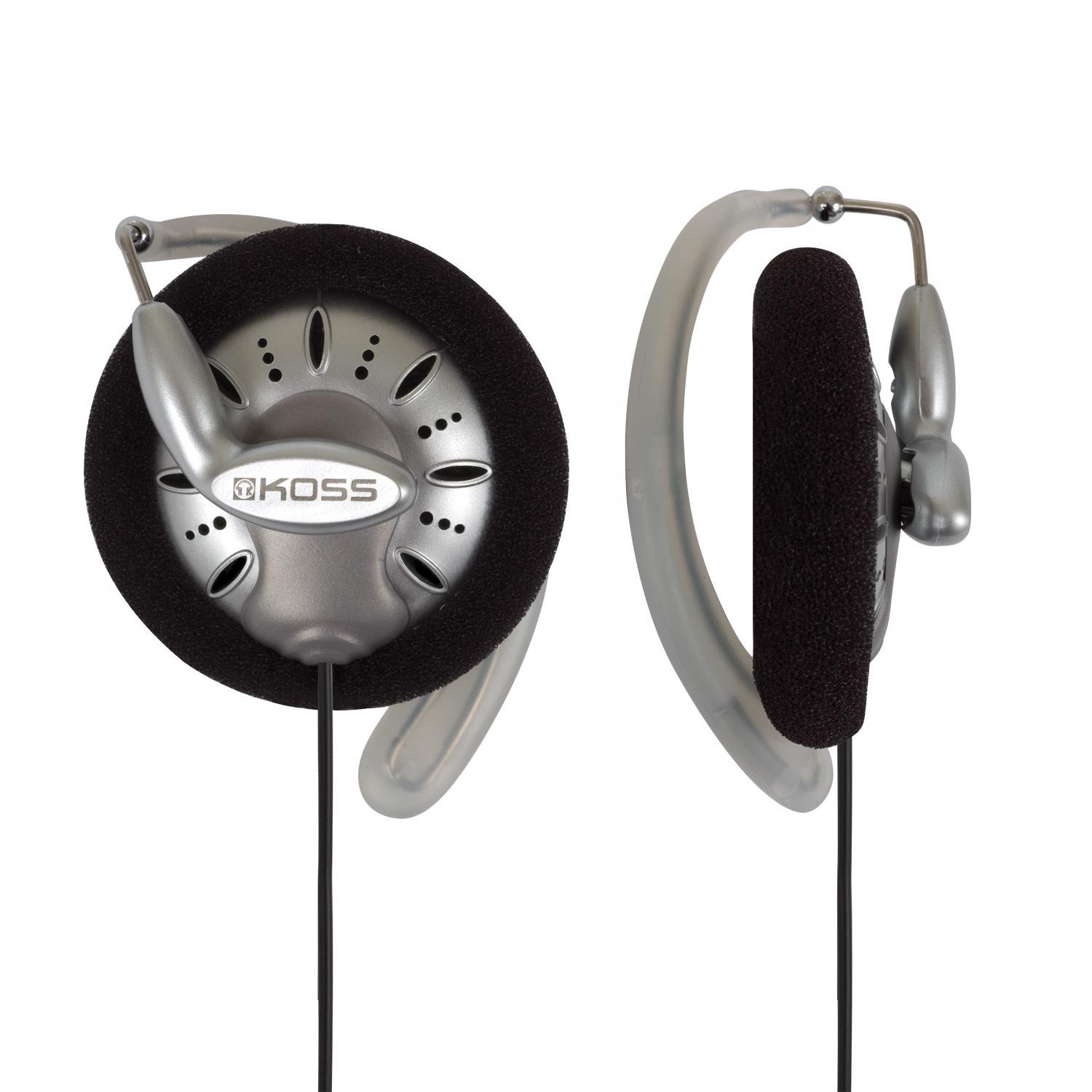 Koss 184838 15 to 25000 Hz Straight Dual Entry Silver On Ear Headphones