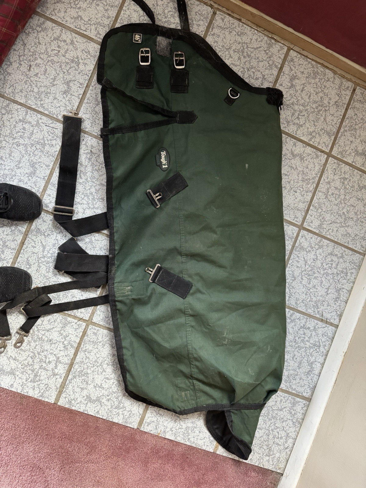 Tough1 1200D Blanket, 46”, Hunter Green, Gently Used