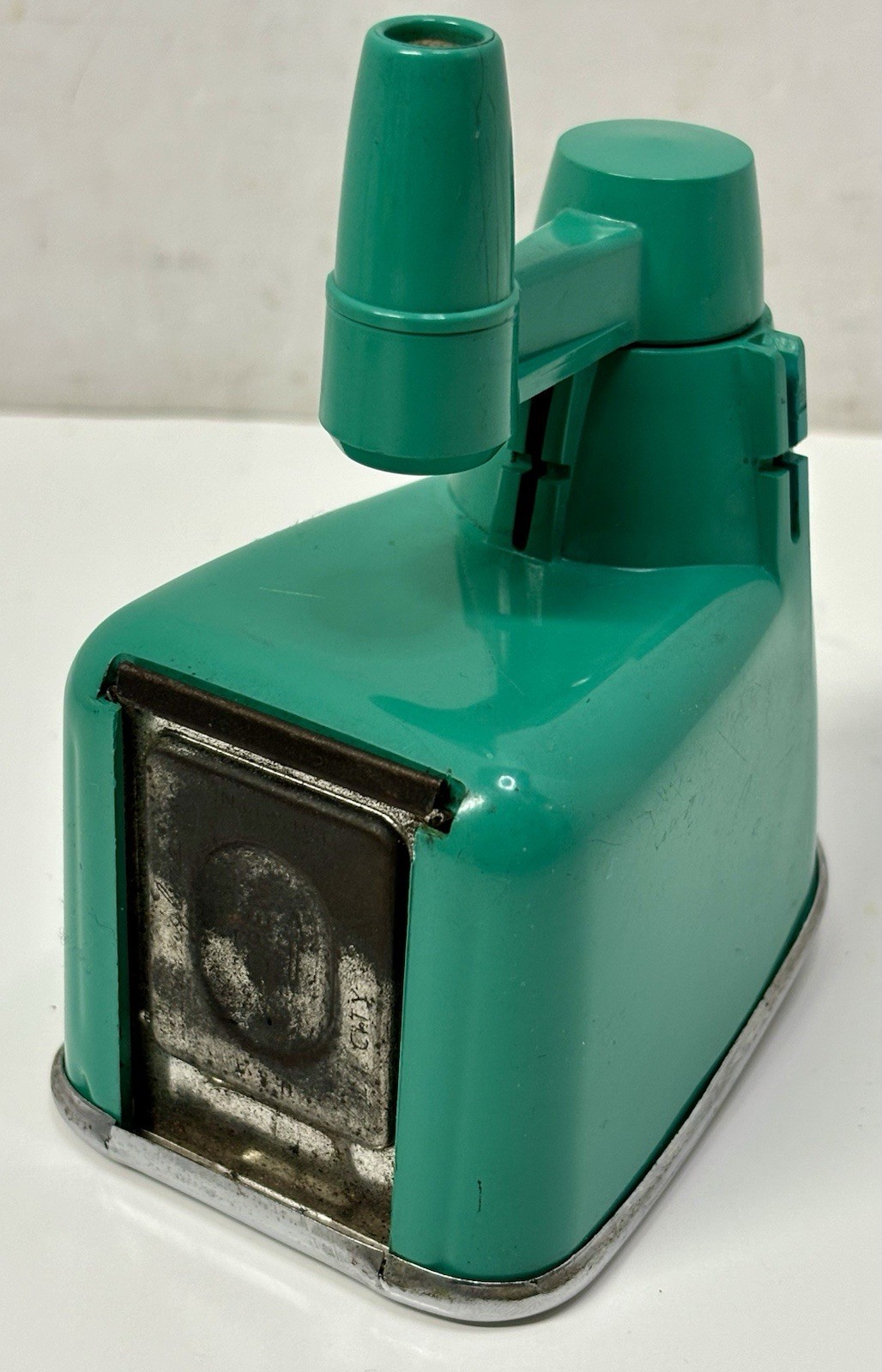 Vintage Swingline Model V Turquoise Blue Pencil Sharpener *Missing Mount Bracket