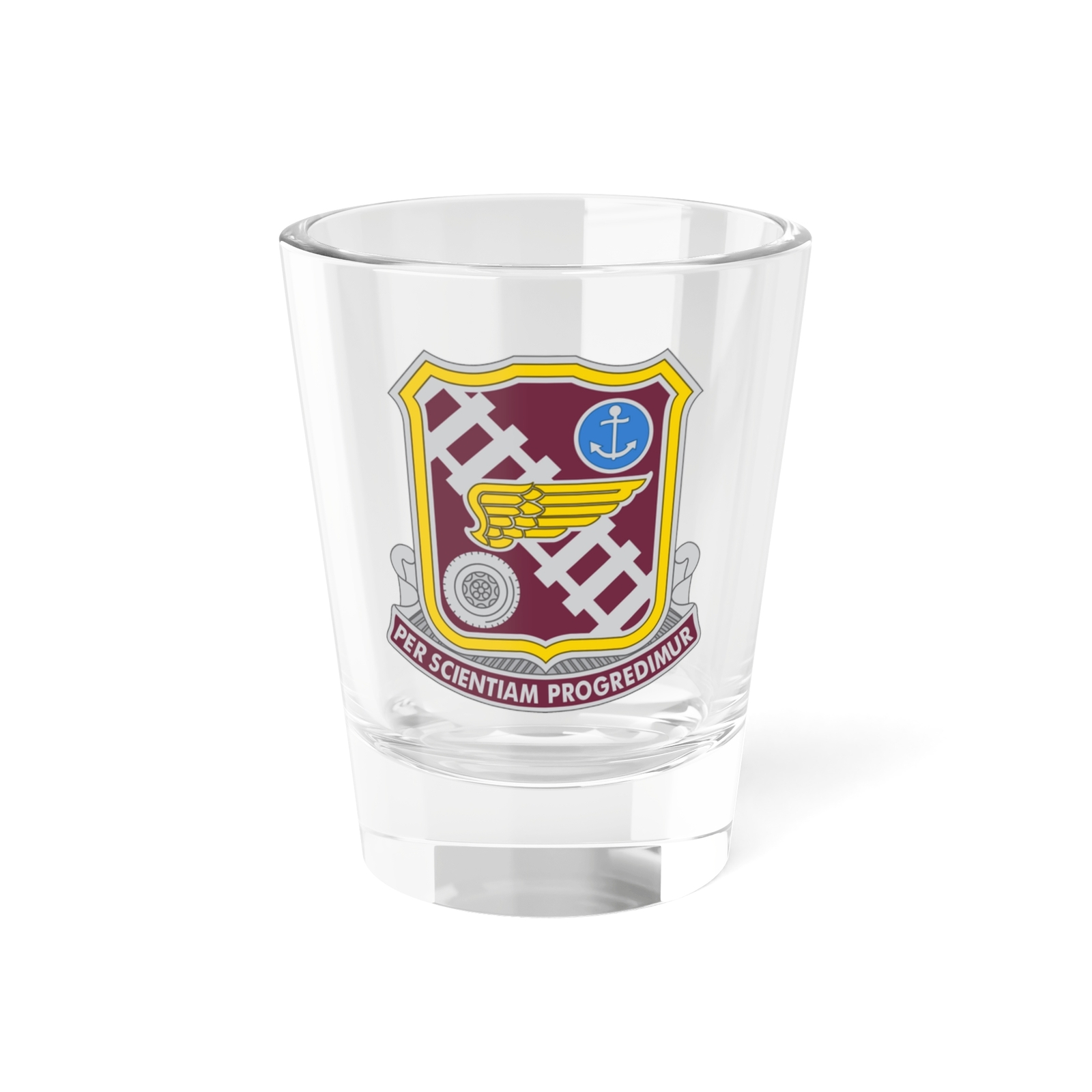 Transportation Center and School 2 (U.S. Army) Shot Glass 1.5oz