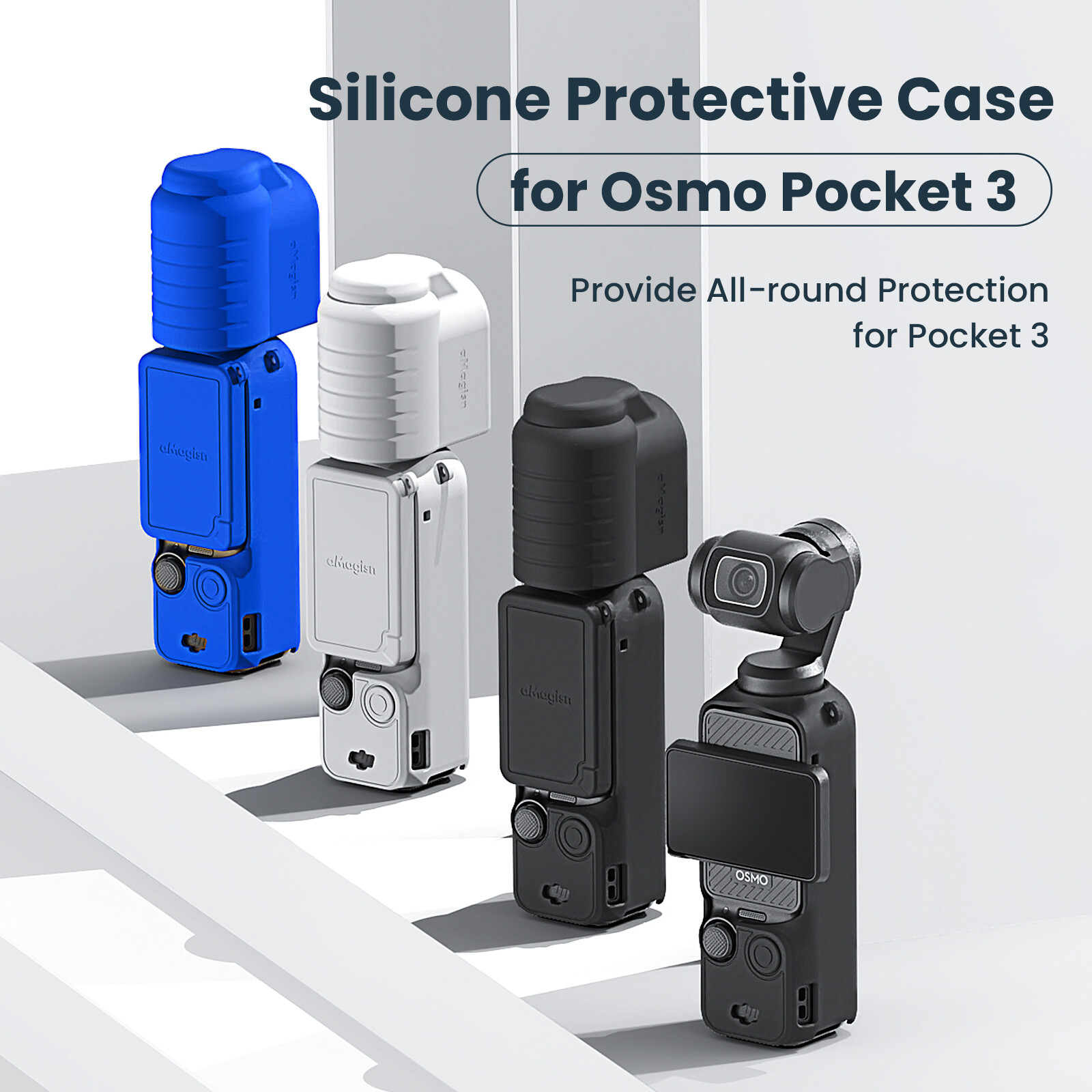 Protective Case for DJI Osmo Pocket 3 Lanyard Lens Cap