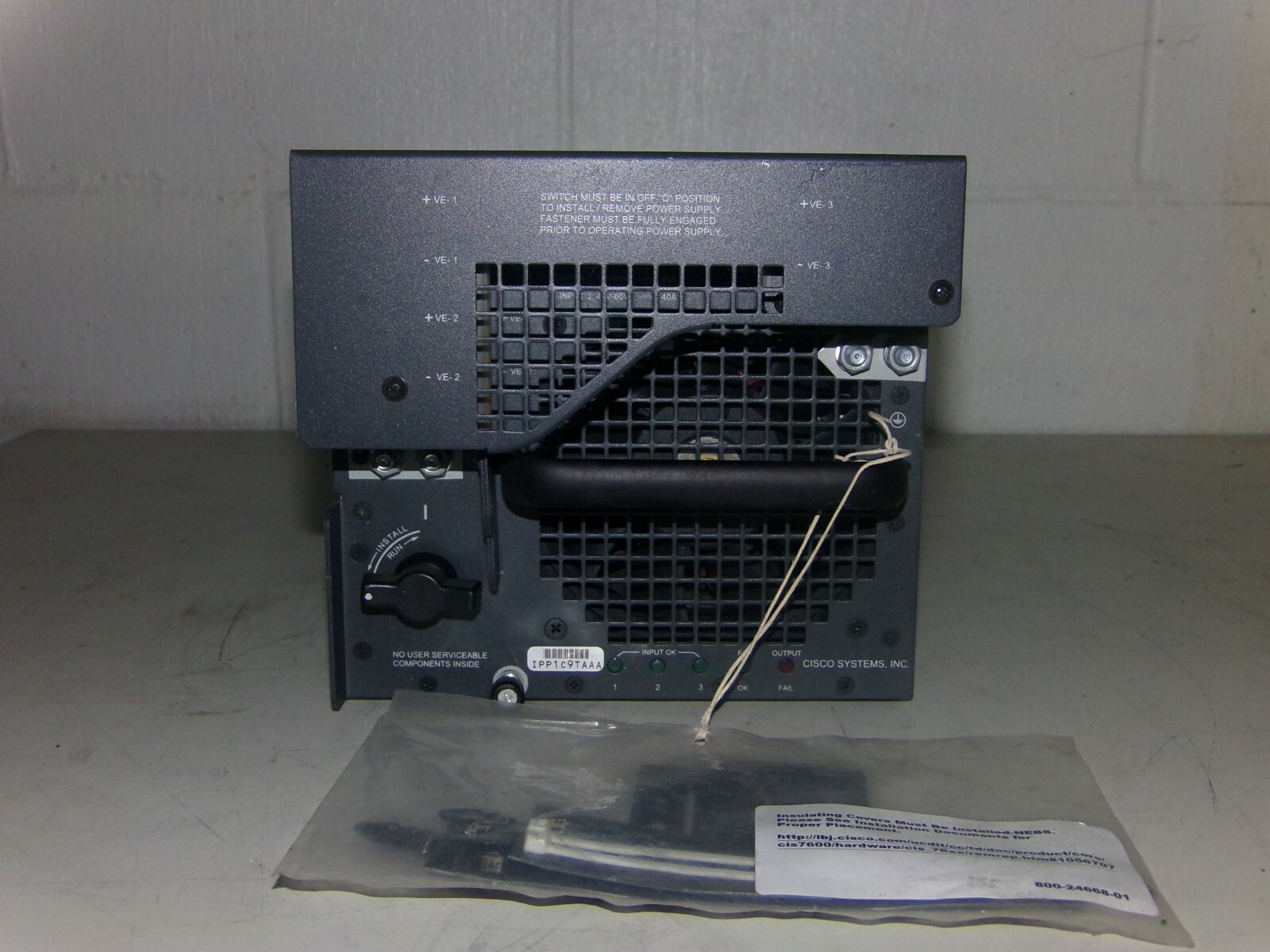 Cisco systems power supply model dck40004-01