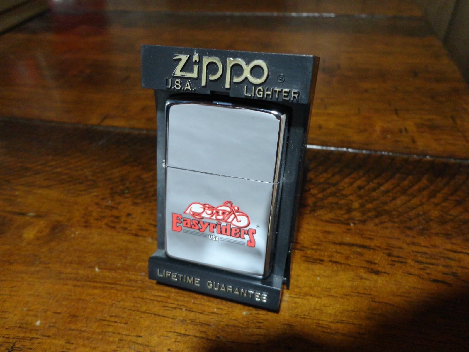 EASY RIDERS MAGAZINE HIGH POLISH CHROME ZIPPO LIGHTER MINT IN BOX 1998