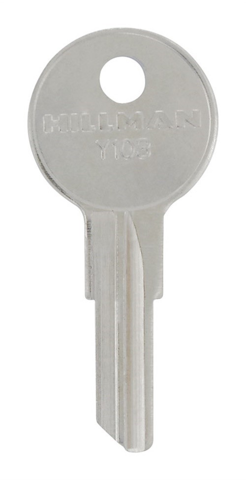 Hillman 85470 Brass Nickel Y103 Universal Single Sided Blank Key (Pack of 10)