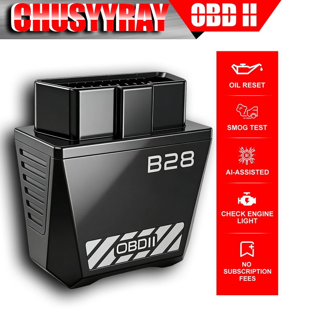 B28 Bluetooth OBD2 OBDII Scanner Code Reader Car Diagnostic Tool Check Engine