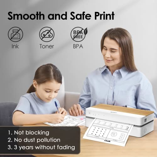 iDPRT A4 Portable Printer Thermal Shipping Lable Wireless for iPhone Andriod