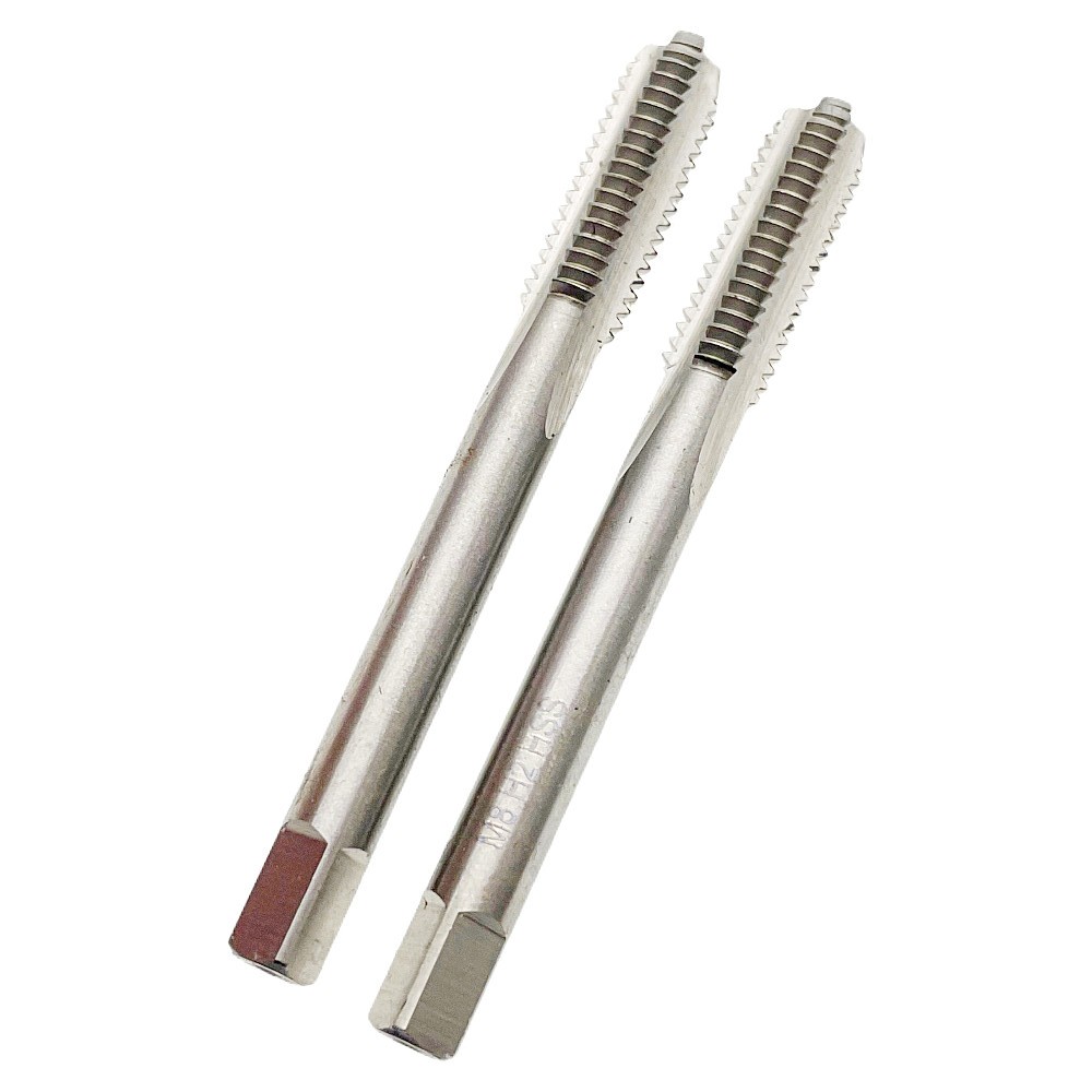 2Pc M8 x 1.25 Tap RH Right Hand M8 x 1.25mm HSS Metric Thread Tap Tool