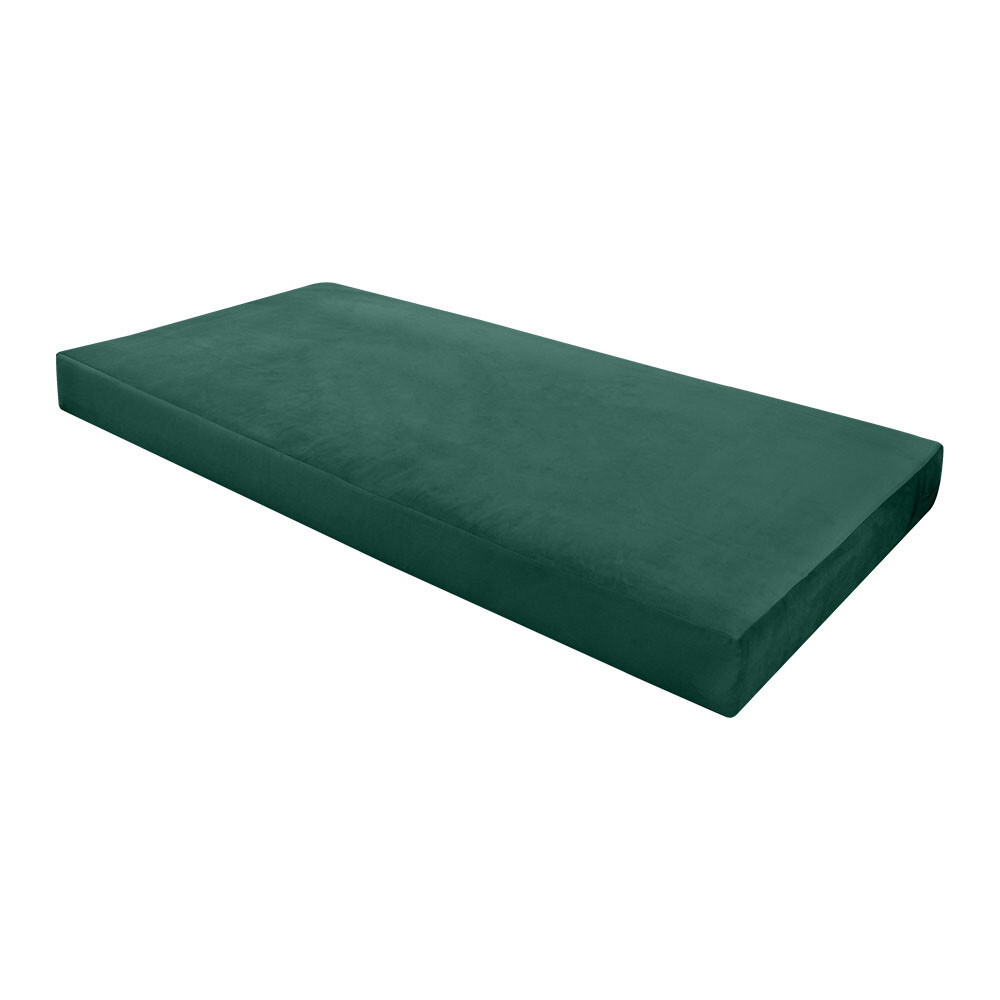 |SLIPCOVER ONLY| Knife Edge 8" Full 75x54x8 Velvet Indoor Daybed Mattress-AD317