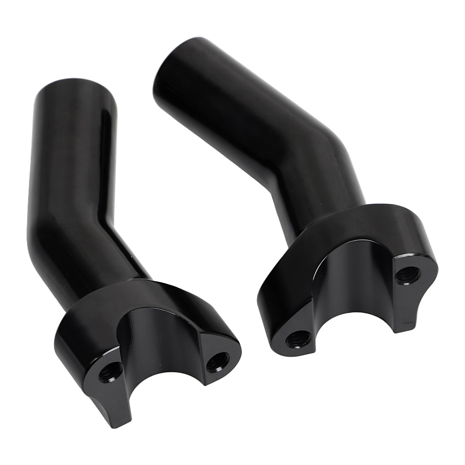 4.5" Tall Pullback Handlebar Risers For Harley Dyna Street Bob Heritage Softail