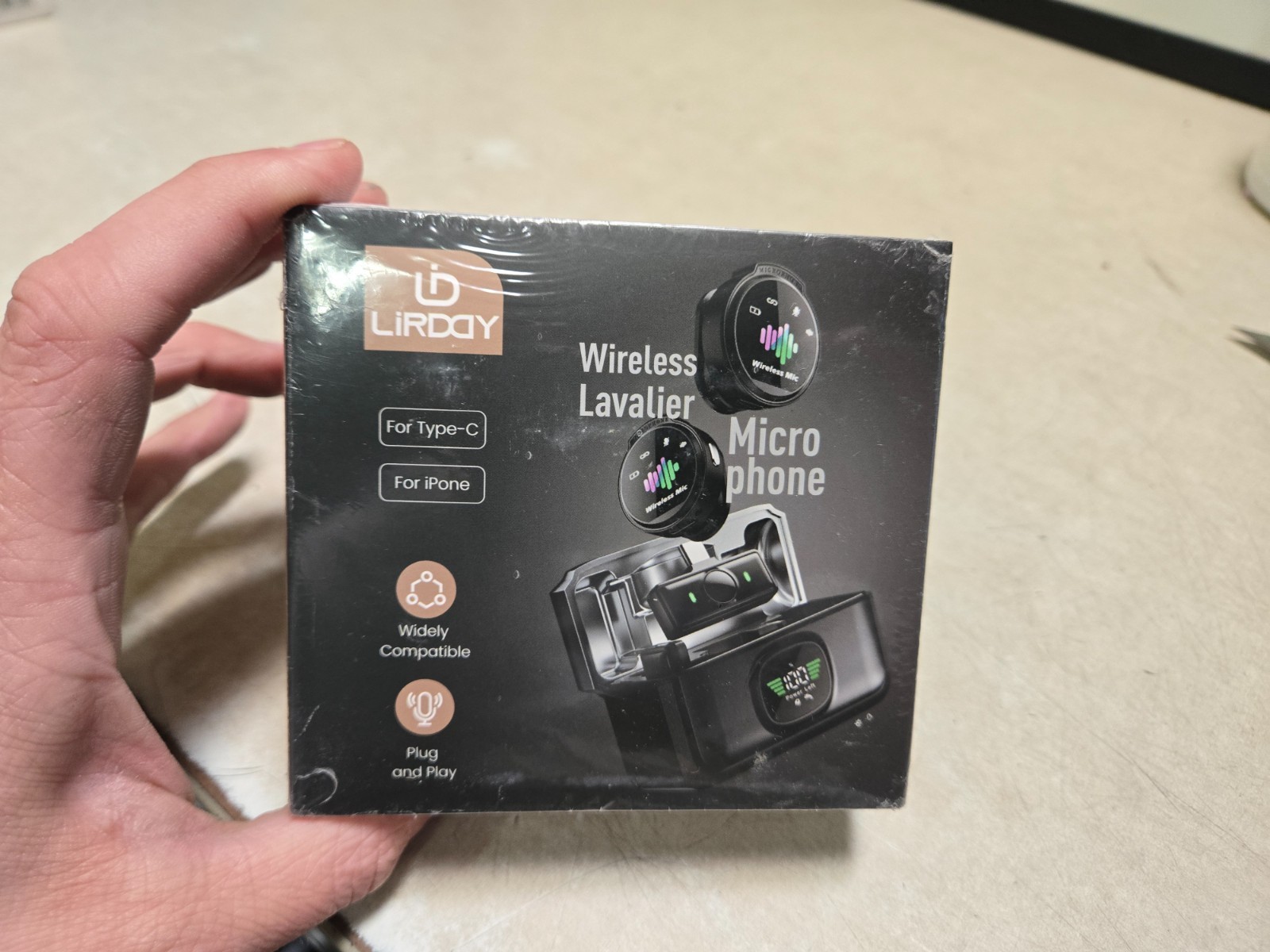 LID LIRDDY Mini Microphone for iPhone Wireless Lavalier Microphone  SEALED