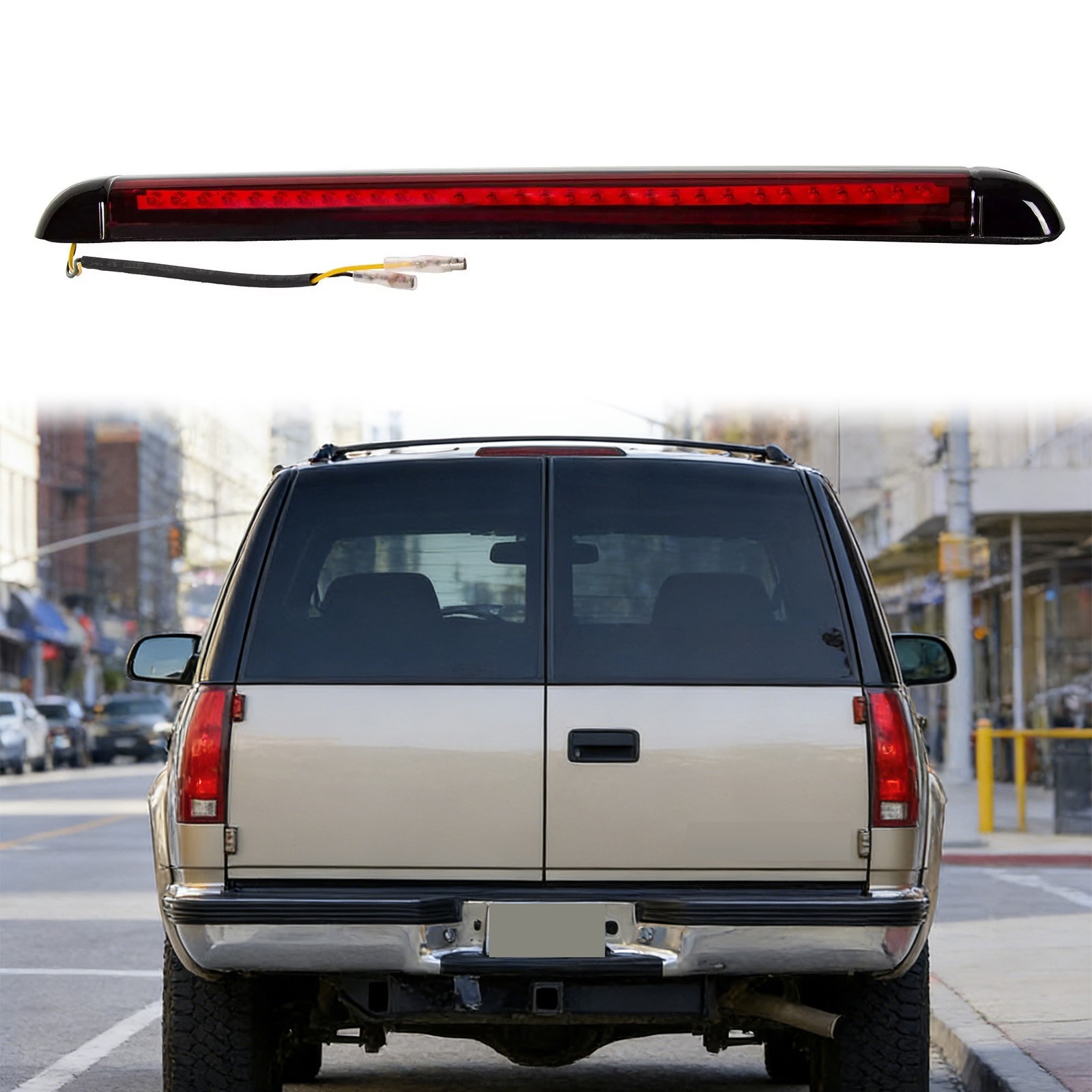 For 92-09 Chevy GMC Suburban C/K1500 2500 Tahoe 3rd Third Brake Tail Light Lamp
