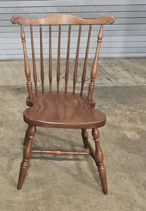 Harden Solid Cherry Fan Back Windsor Chair made in New York