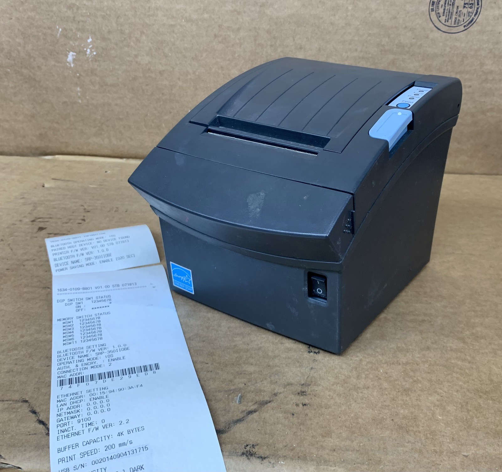 Samsung Bixolon SRP-350 Plus Direct Thermal Receipt POS Printer USB Serial