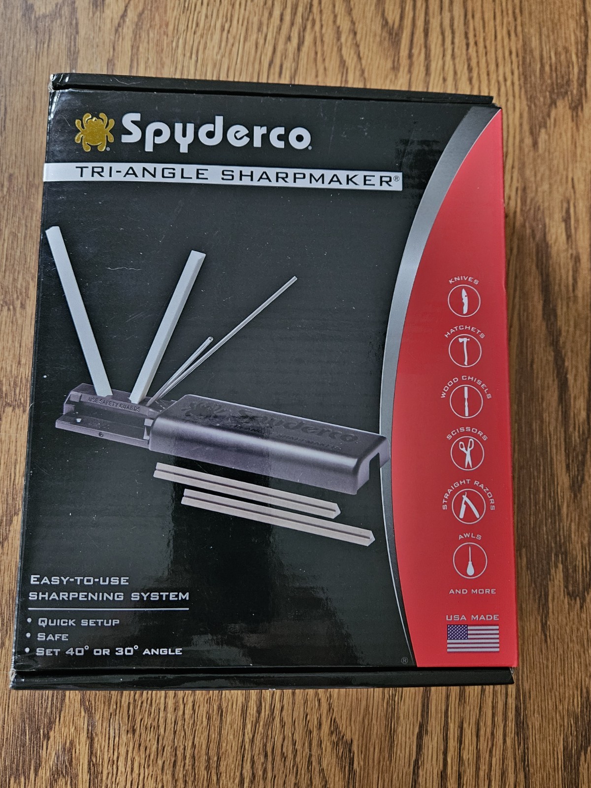 Spyderco NEW 204MF Tri-Angle Sharpmaker Knife Sharpening Set NEW IN BOX