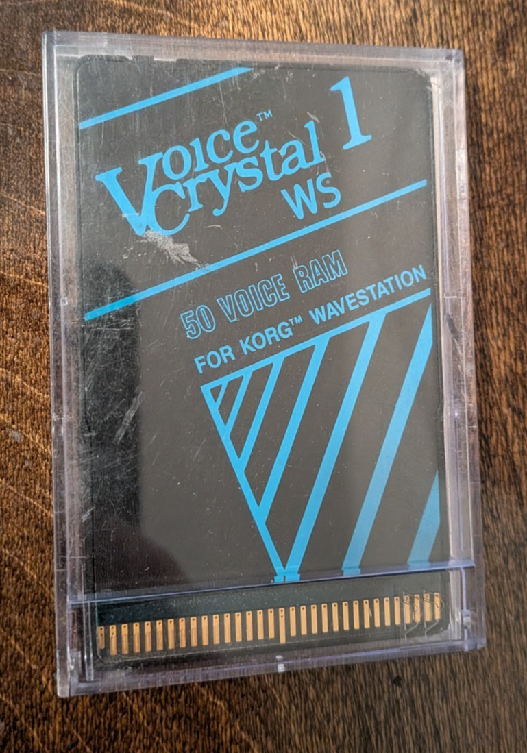 KORG Wavestation Voice Crystal 1 WS Rackmount Synthesizer 50 Voice RAM Cartridge