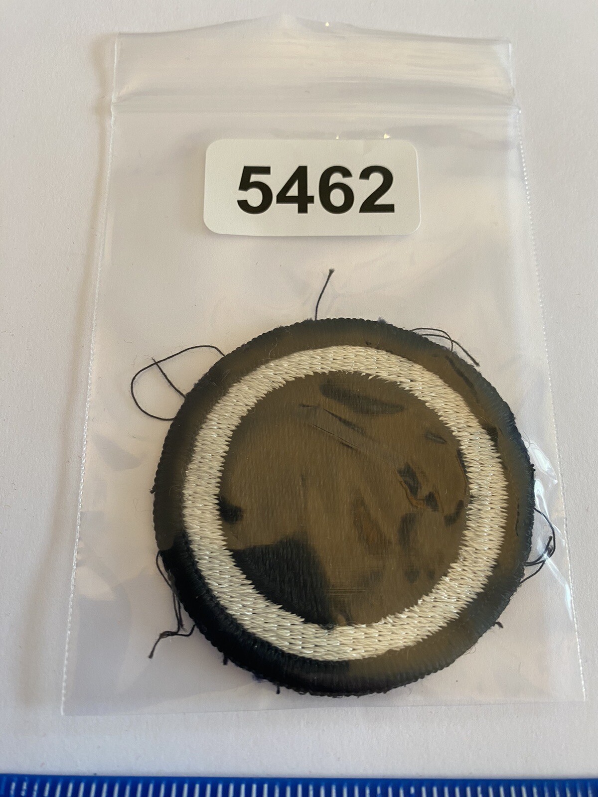 US Army 1st Corps White Black Circle INV5462