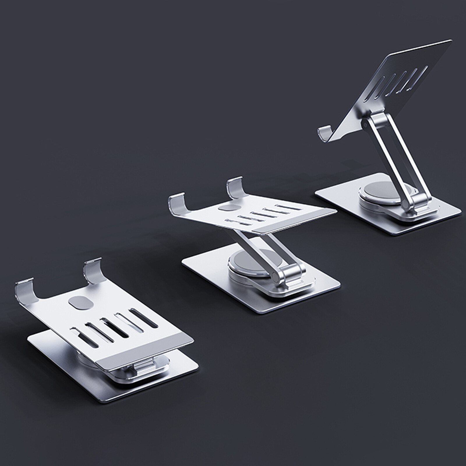 Foldable 360° Rotatable Base Desktop Stand Mount Holder for Tablet PC Cell Phone