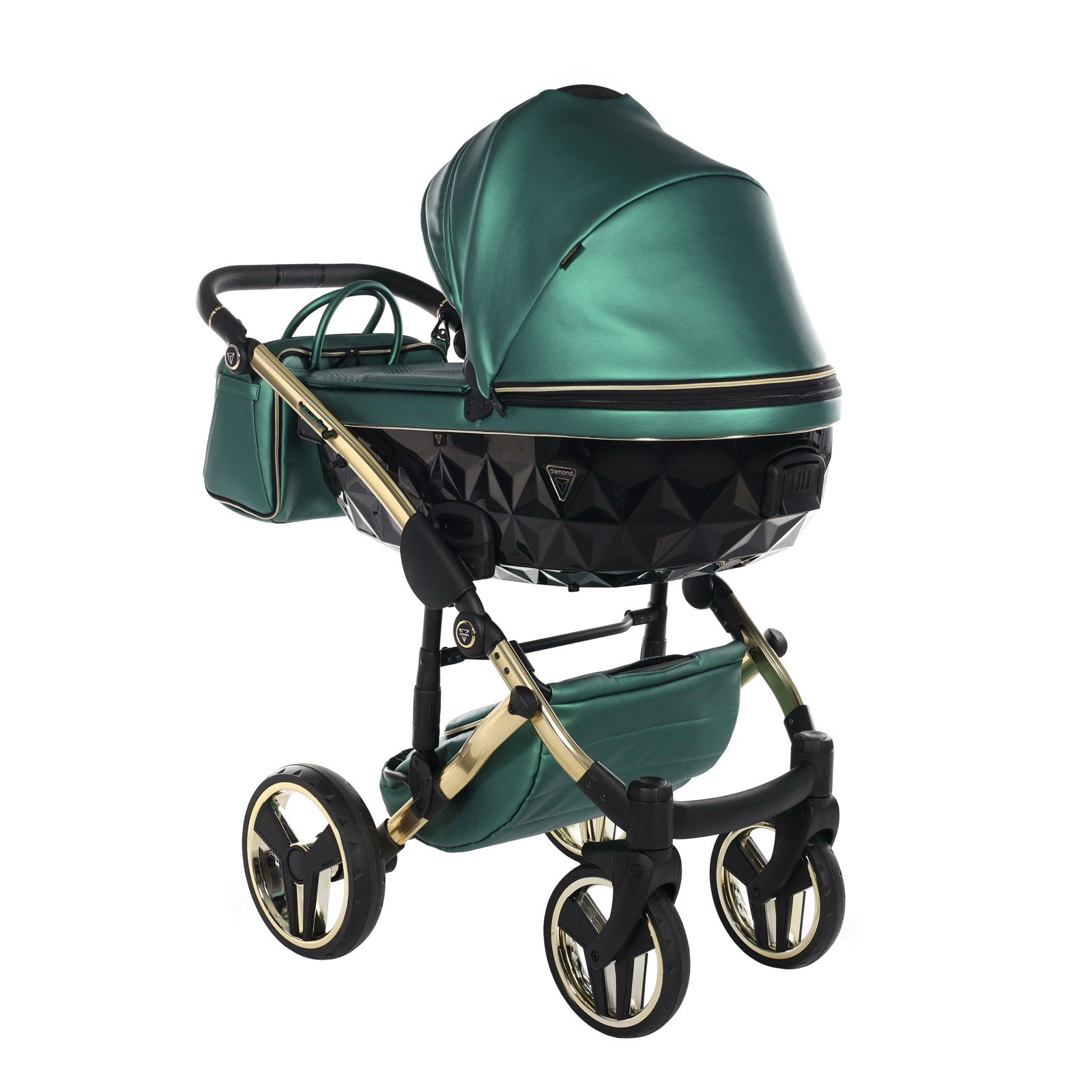 Junama Diamond Stroller Green/Black/Gold