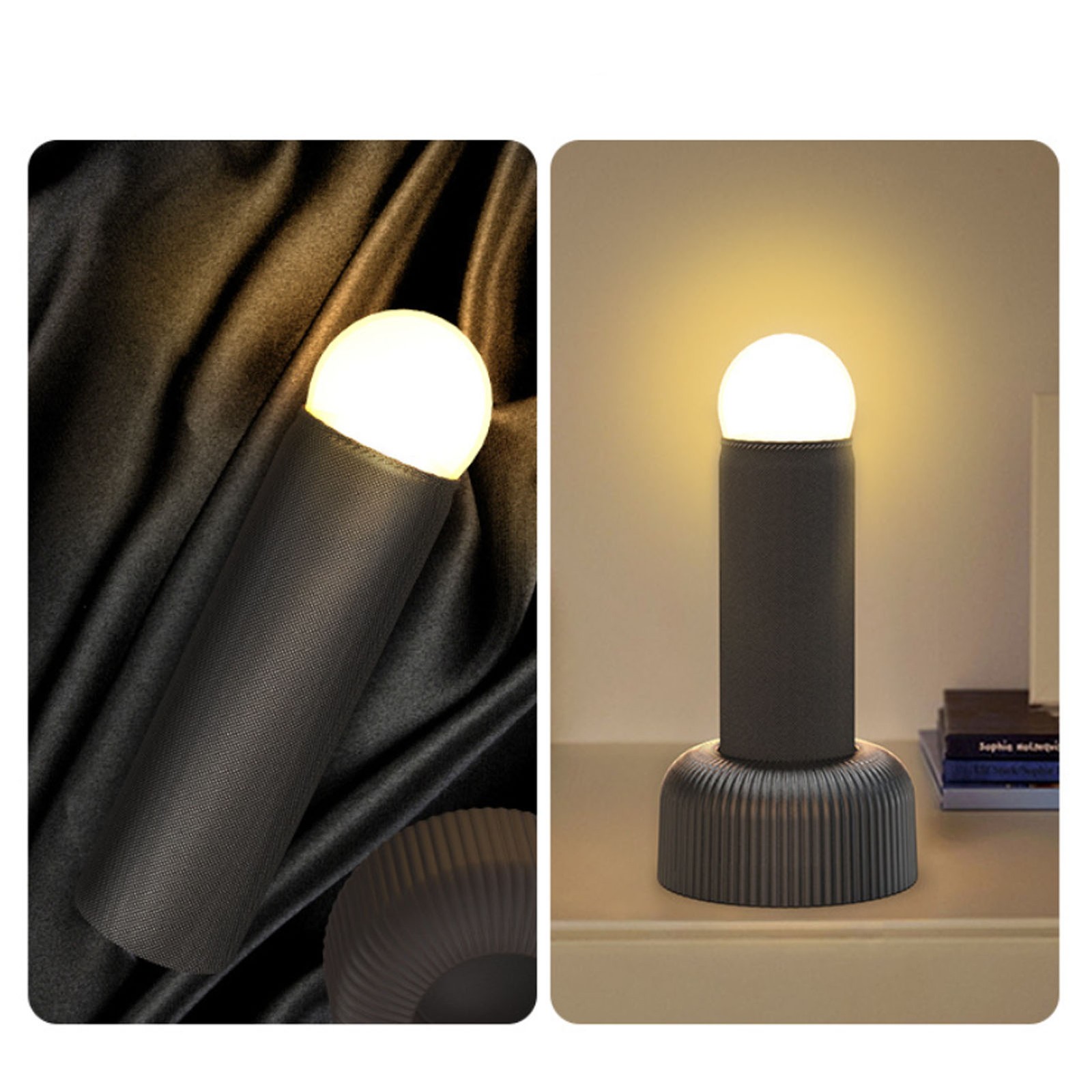 LED Night Light Rechargeable Innovative Stable Base Handheld Warm Night Lig