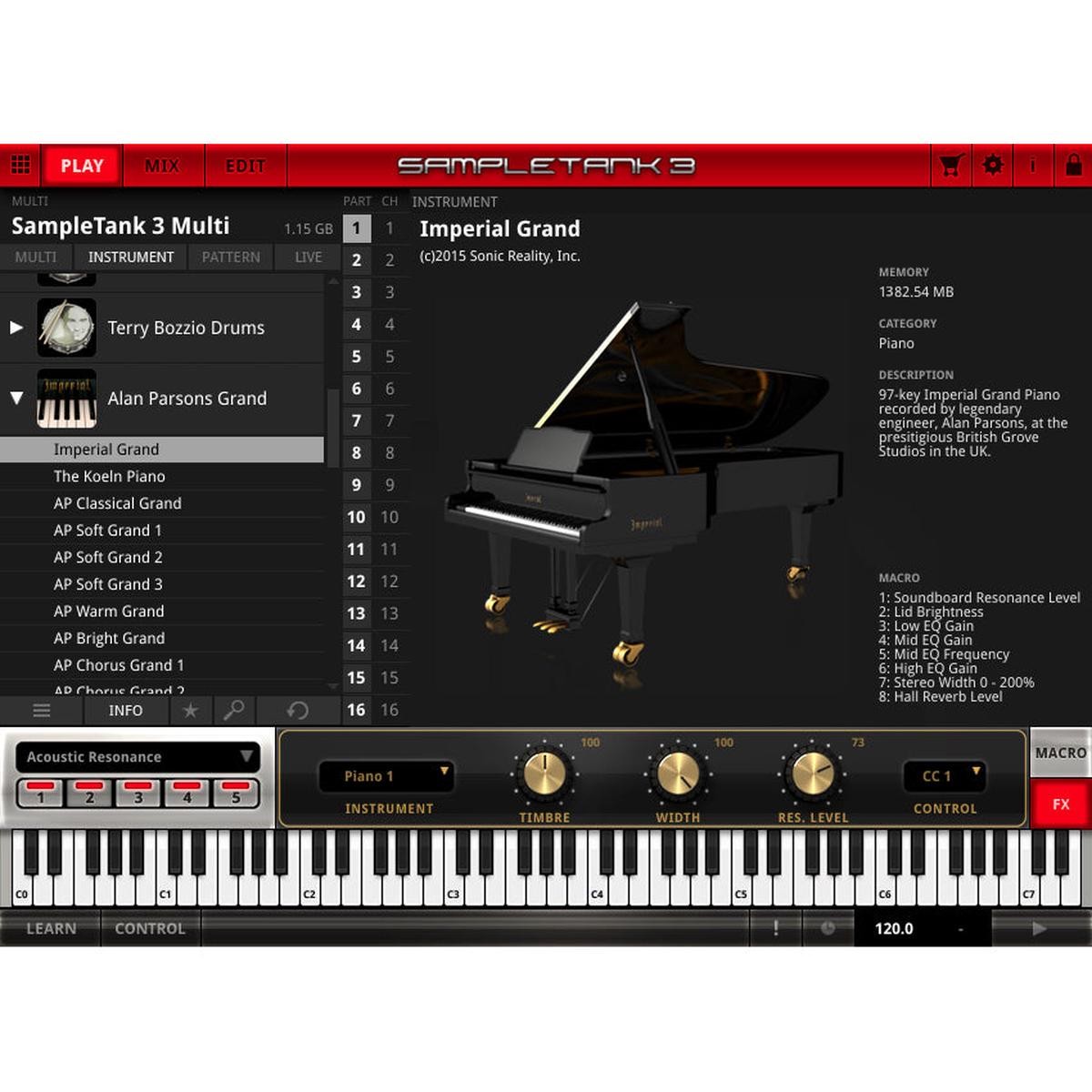 Sampletank Alan Parsons Grand