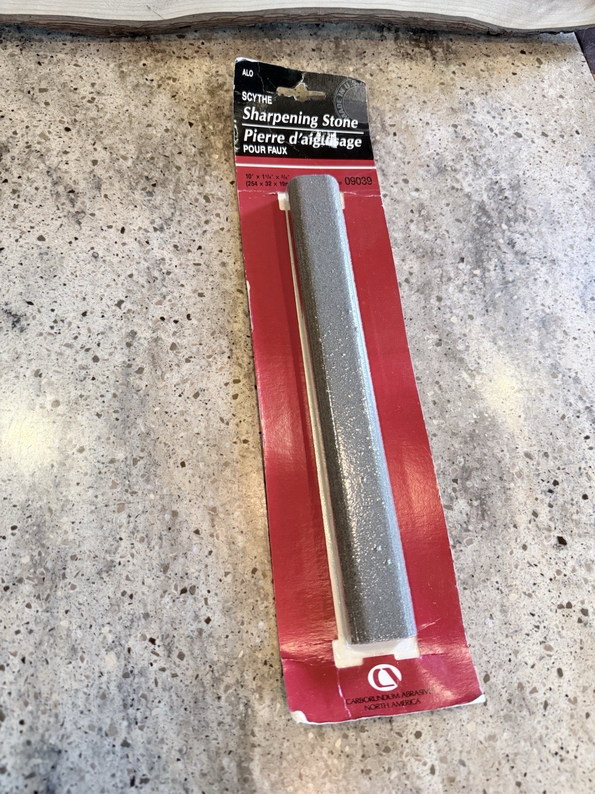Vintage Carborundum Abrasives Scythe Sharpening Stone 10” Made In USA