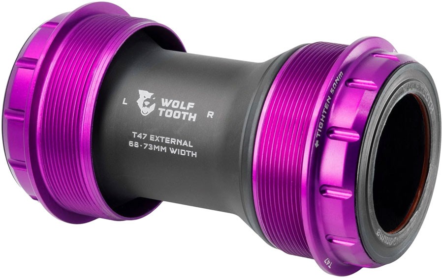 Wolf Tooth T47 External Bottom Bracket - T47 External, 68/73mm, For 30mm