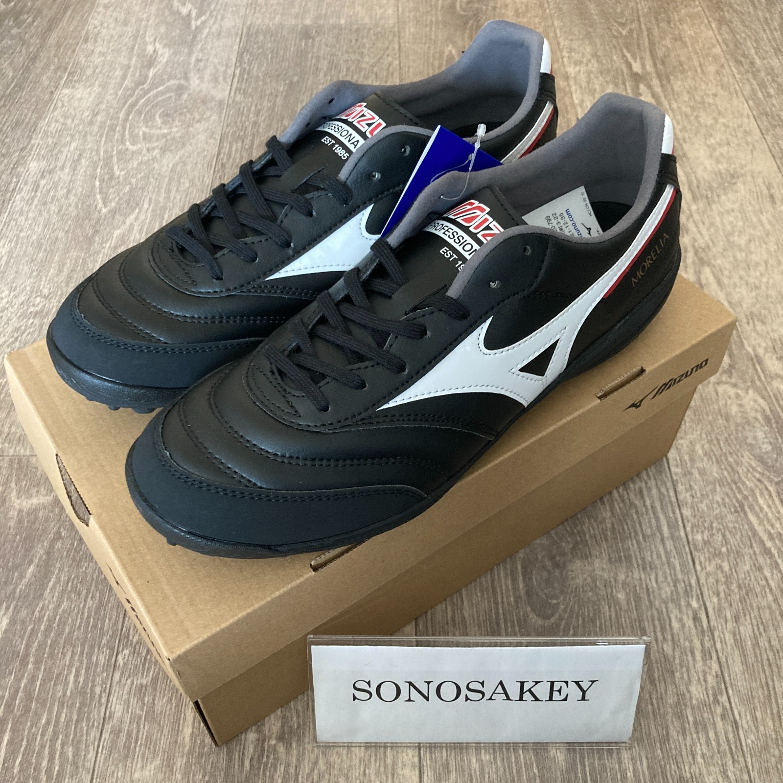 MIZUNO MORELIA SALA PRO TF Q1GB2513 01 Black x White New in Box