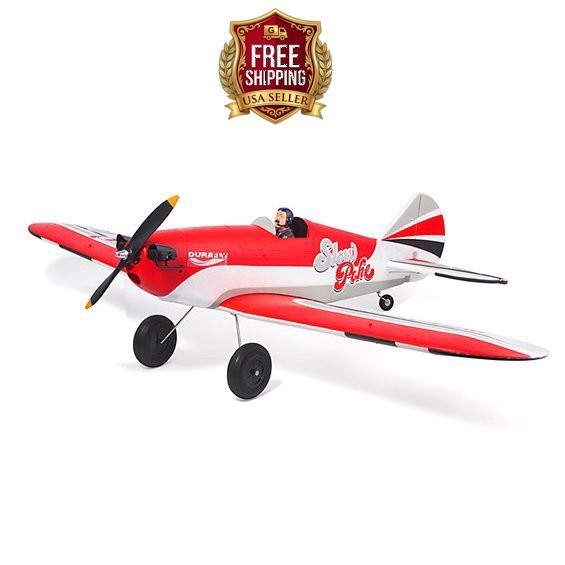 Durafly SlowPoke 1200mm RC Plane PNF Red Scheme 4-Channel EPO