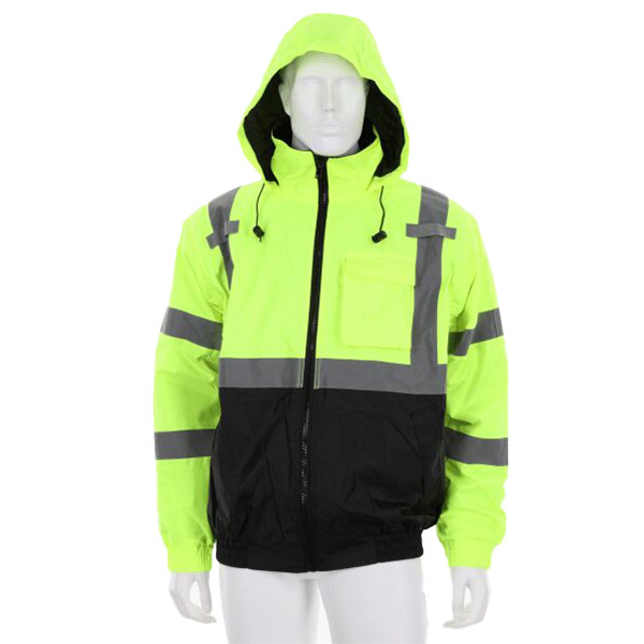 MCR Safety VBBQCL3 Luminator Series Two Tone Value Bomber Jacket