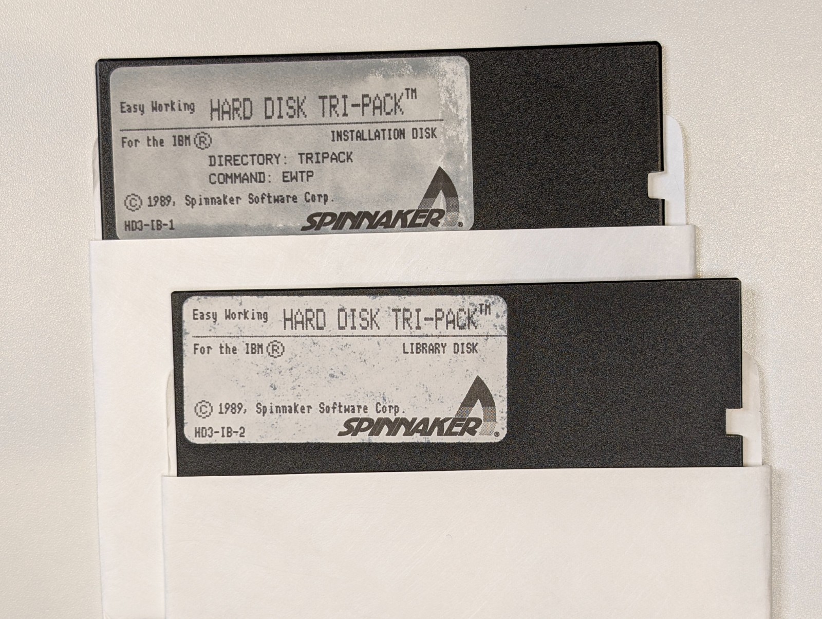 Spinnaker Software Easy Working Hard Disk Tri-Pack - IBM PC 5.25" Disks TESTED