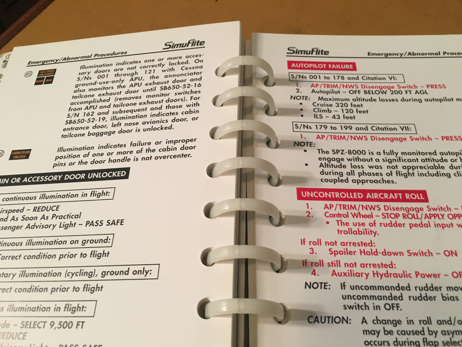 Citation 650 Operating Handbook