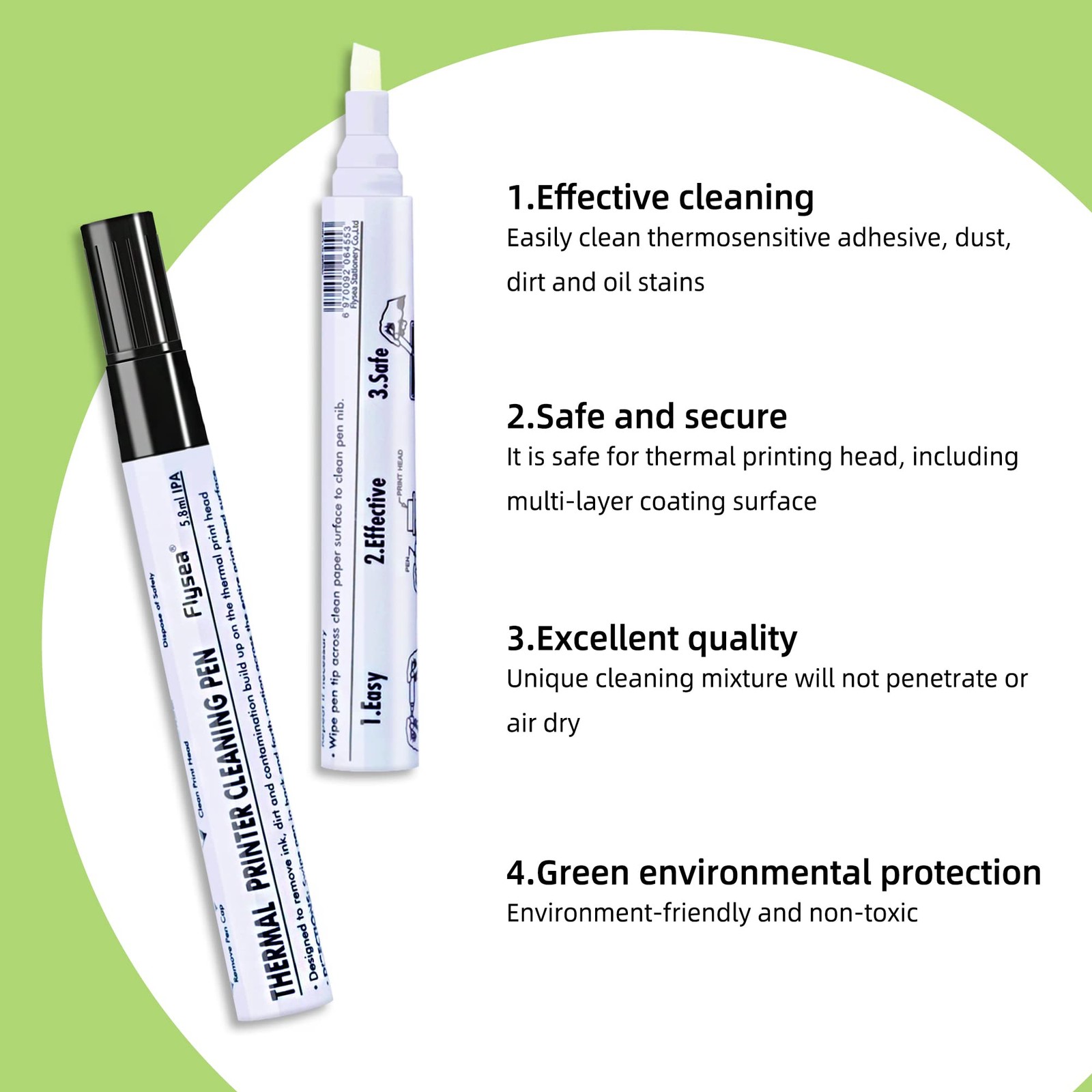Thermal Printer Printhead Cleaning Pen for Receipt Shipping Label...