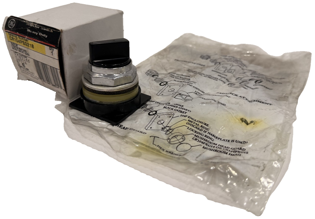 NEW GENERAL ELECTRIC CR104PSG21B HEAVY DUTY SELECTOR SWITCH