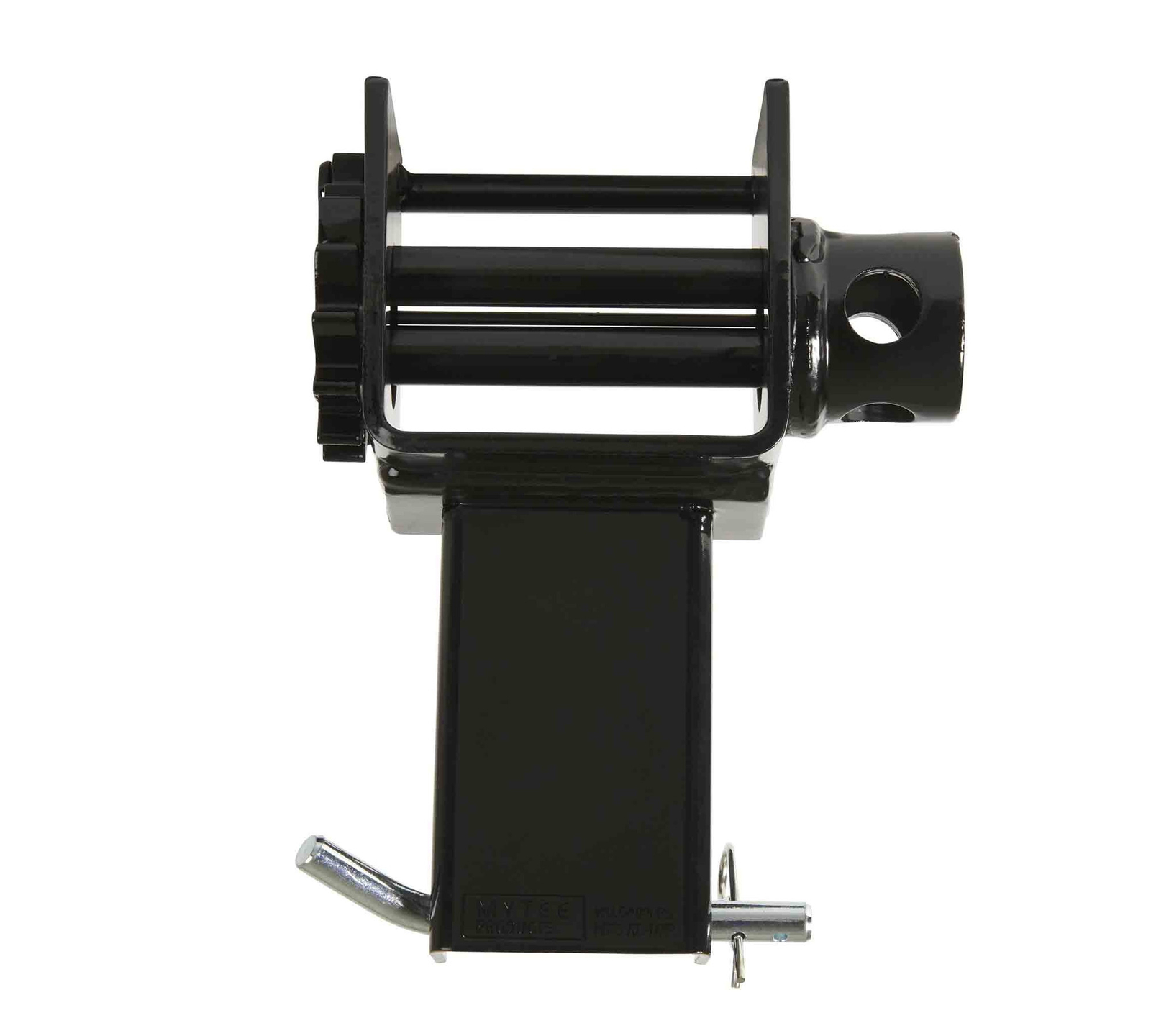 Stake Pocket Winch With Kinedyne 4" x 30' Winch Strap with Flat Hook - Gold