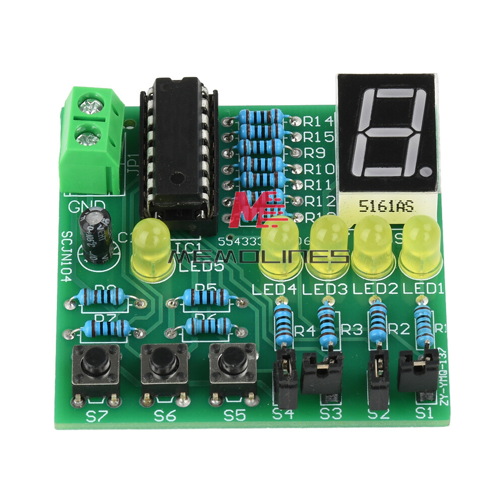 DC 5V DIY LED Decoding Display Electronic Parts DIY PCB Soldering Practice Kit
