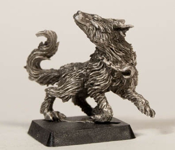 Magnificent Egos Pet Wolf by 5th Field Fantasy Miniatures Metal