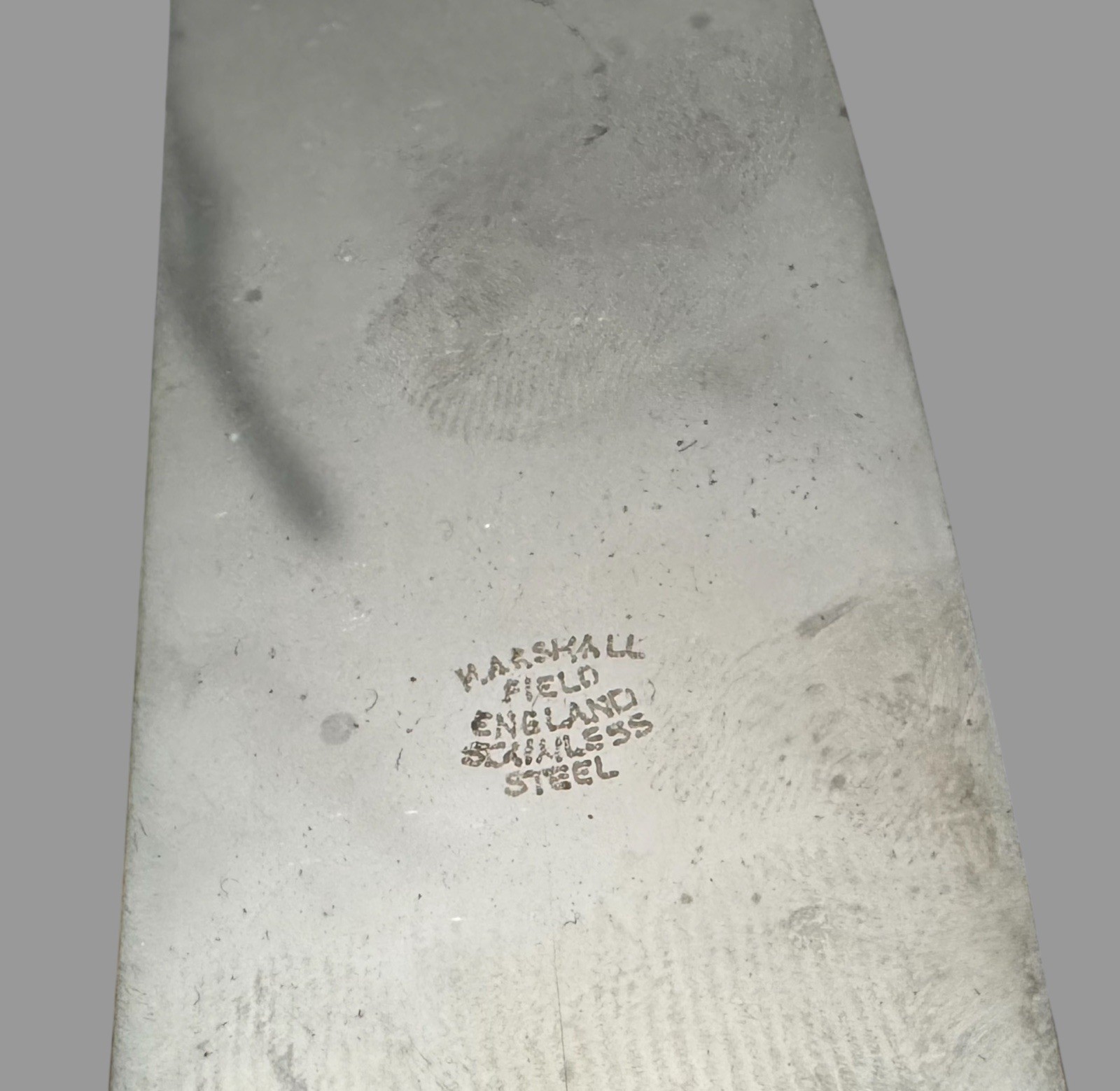 Ornate Vintage Marshall Field England 2 Piece Carving Knife & Sharpener